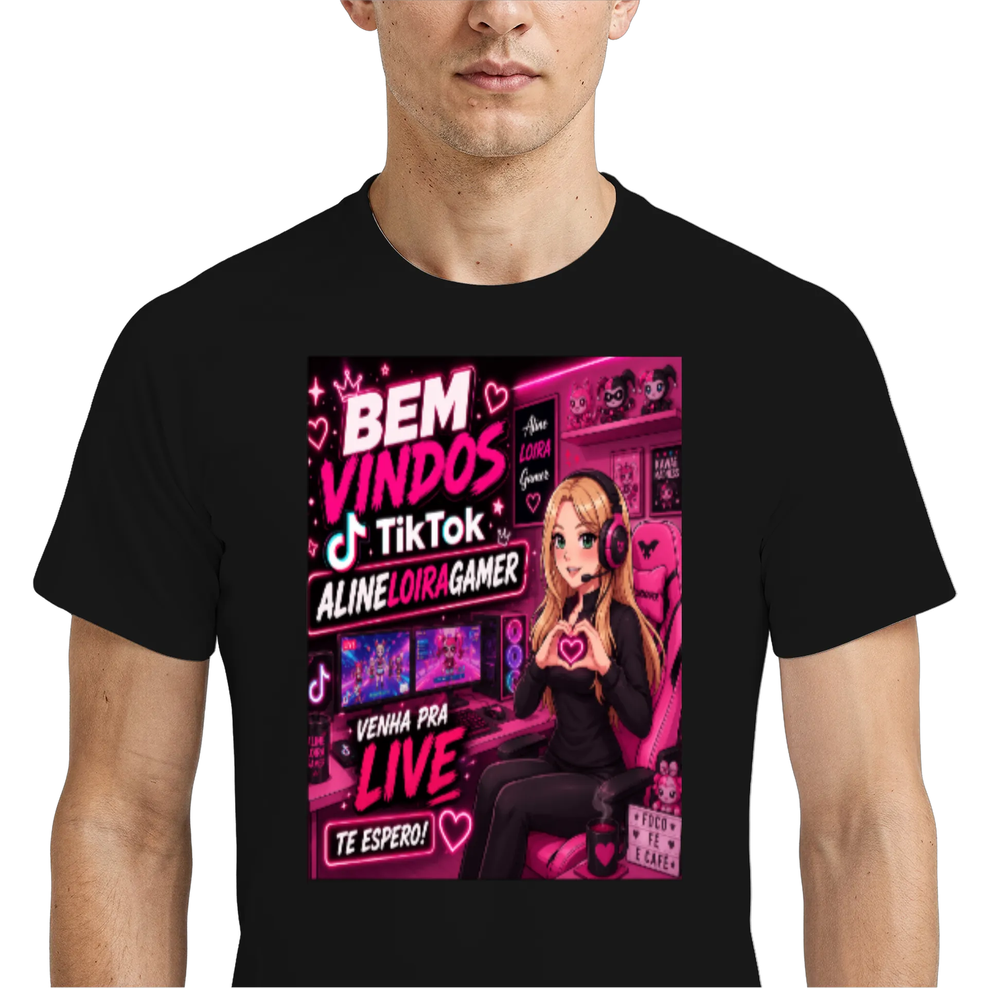 Camiseta Dry Fit Gamer Estampa Personalizada 100% Polyester - Imagem 4