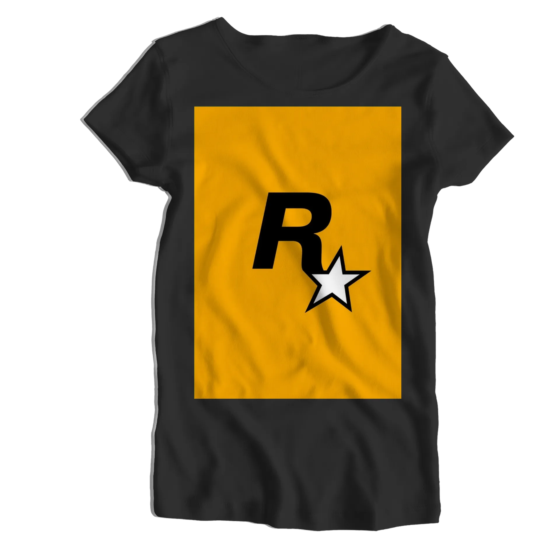 Camiseta Babylook Logo R com Estrela 100% Algodão - Imagem 1