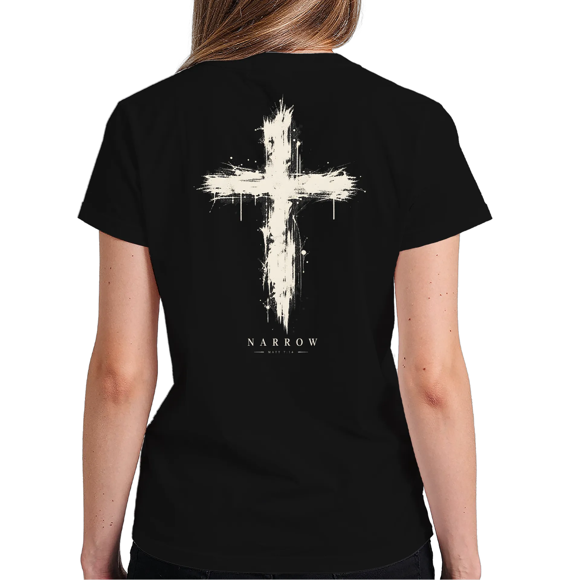 Camiseta Estampa Narrow Cruz Grunge 100% Algodão de NARROW — imagem 5 de 6