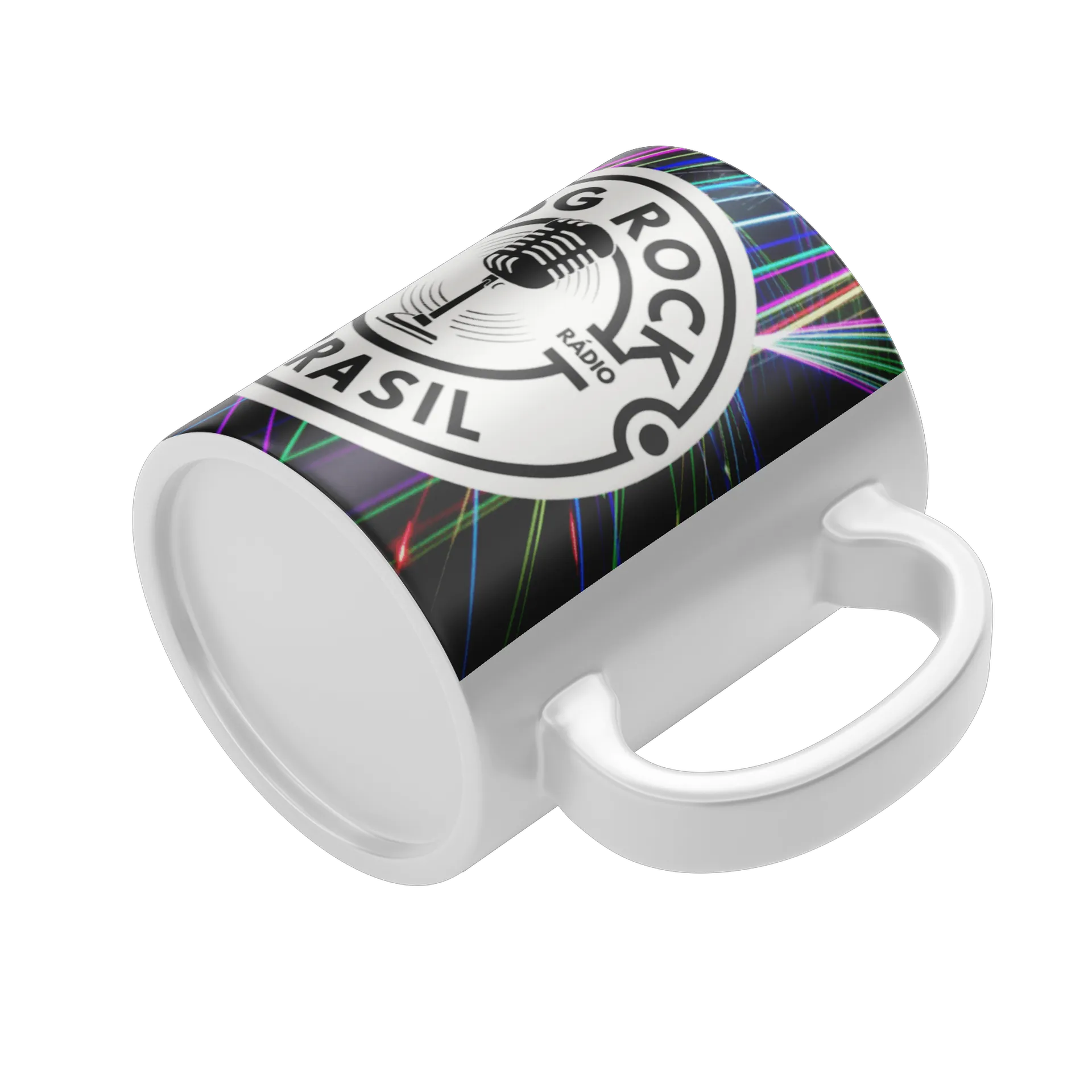 Caneca Porcelana prog rock Brasil 325ml de RUN ROCK MUSIC — imagem 4 de 4