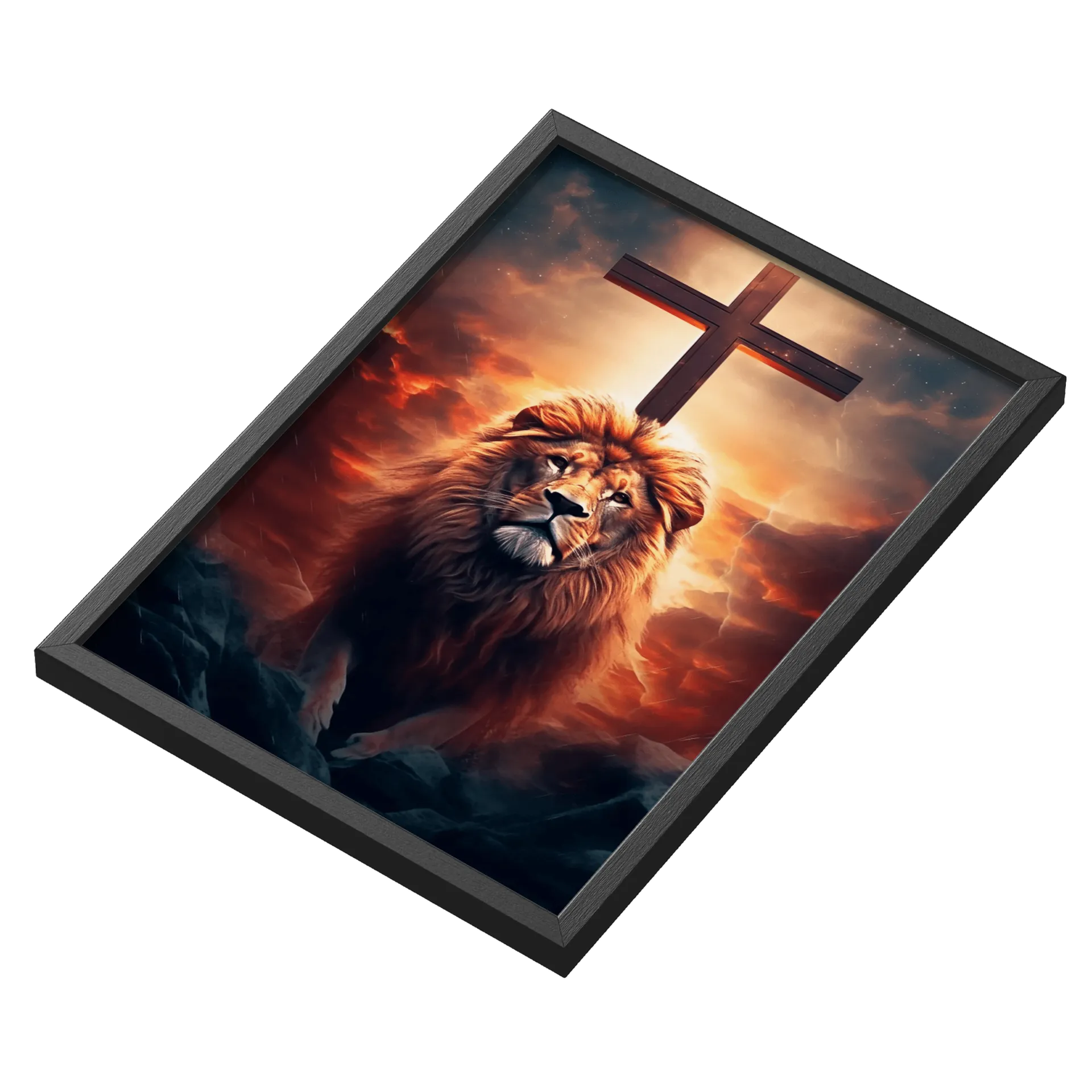 Quadro A3 personalizado Leão de Judá - Imagem 3