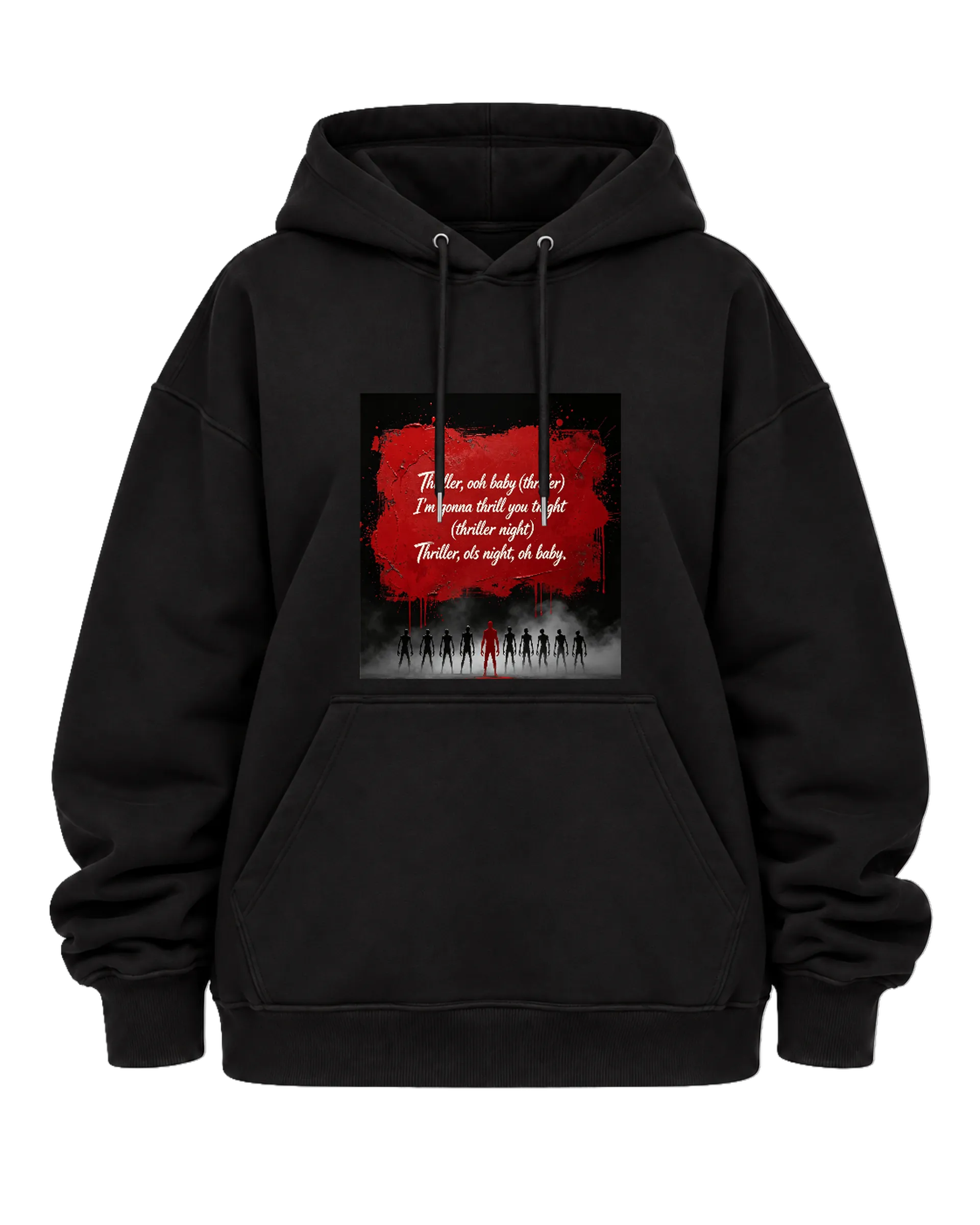 Blusa Moletom Thriller Michael Jackson Estampa Tipográfica - Imagem 5
