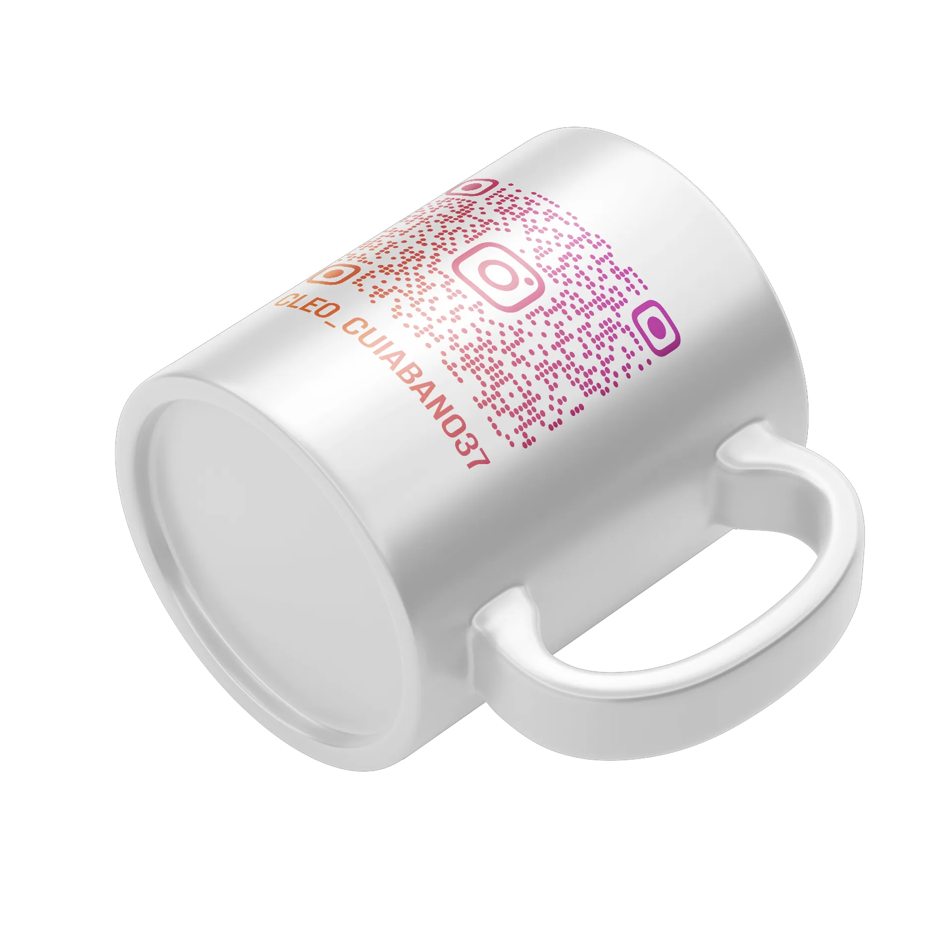 Caneca Porcelana Praia e Onda 325ml de cleodearaujo — imagem 3 de 3