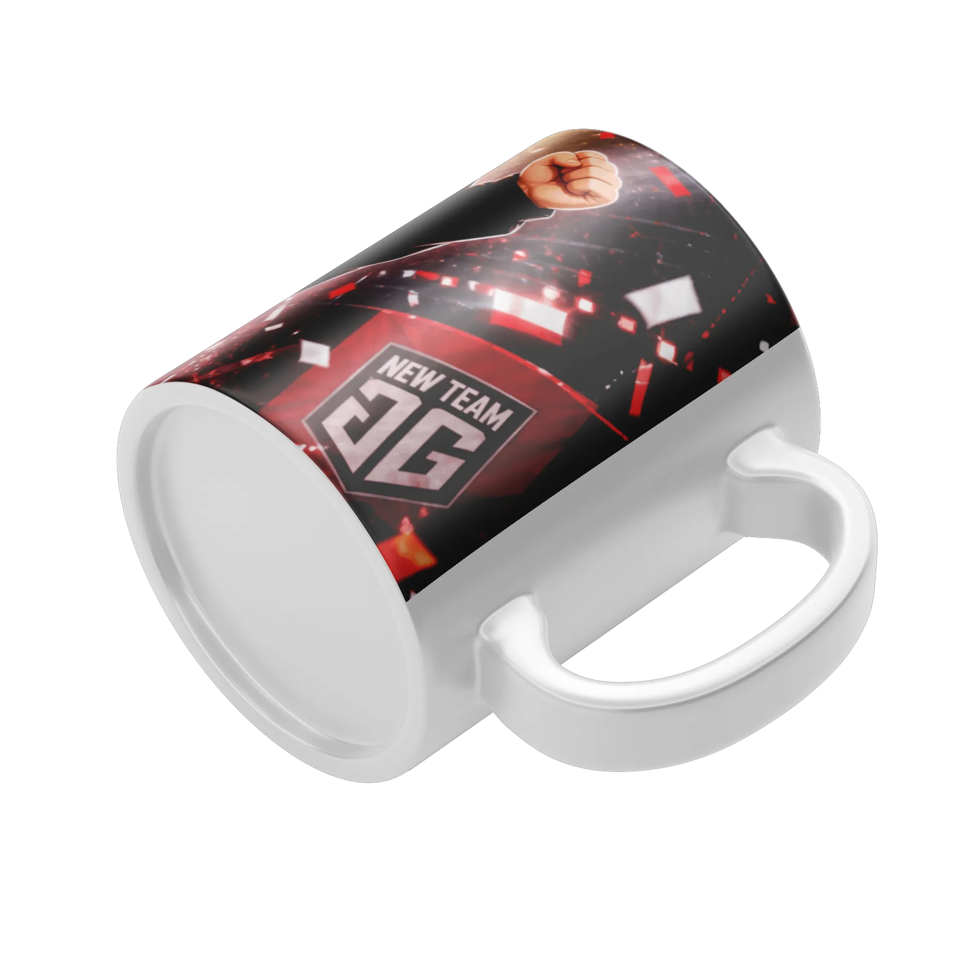 Caneca Porcelana Estampa Neon NTzin Gamer 325ml de New Team GG — imagem 4 de 4