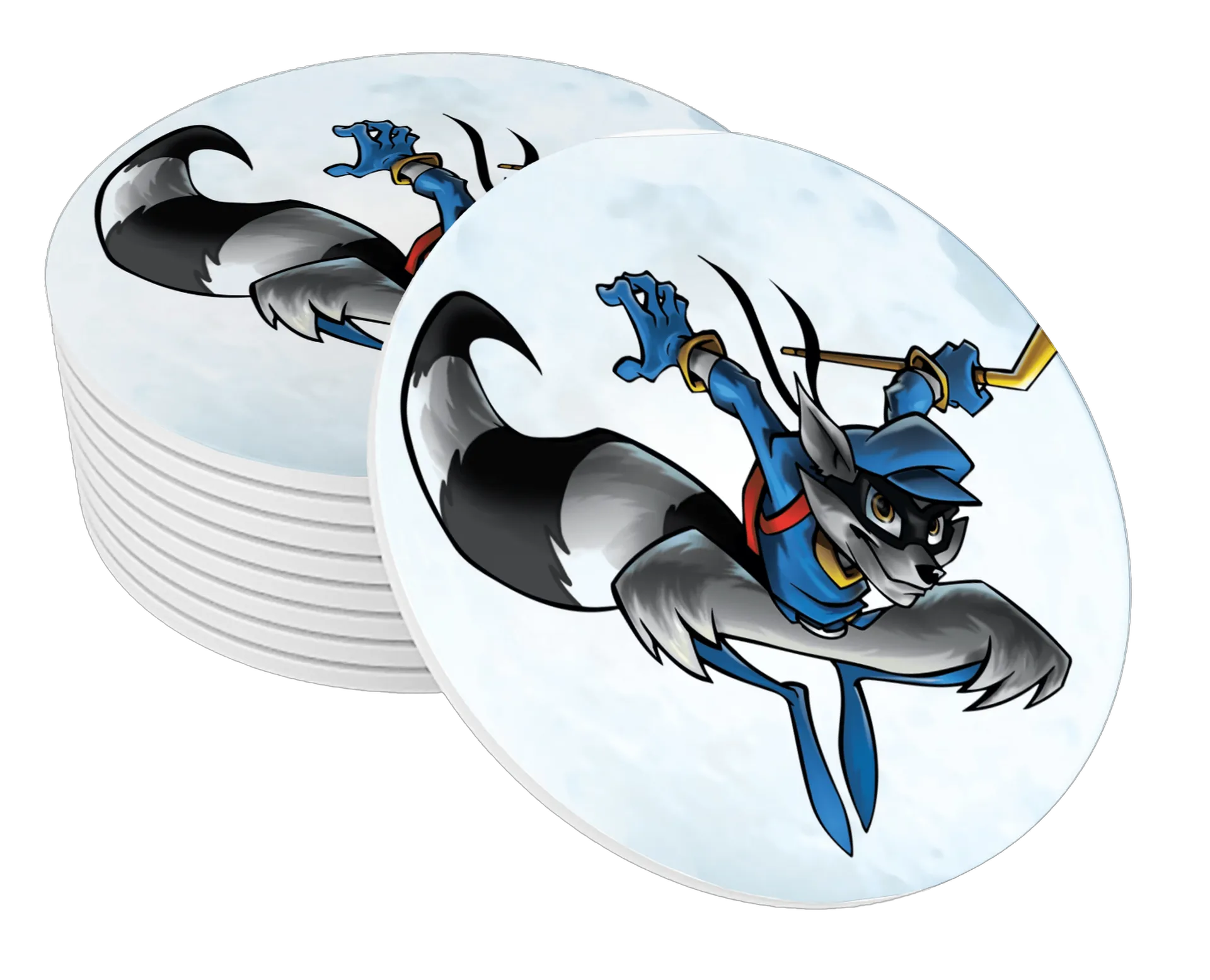 Porta-copo MDF Ladrão Estilo Cartoon - Imagem 1