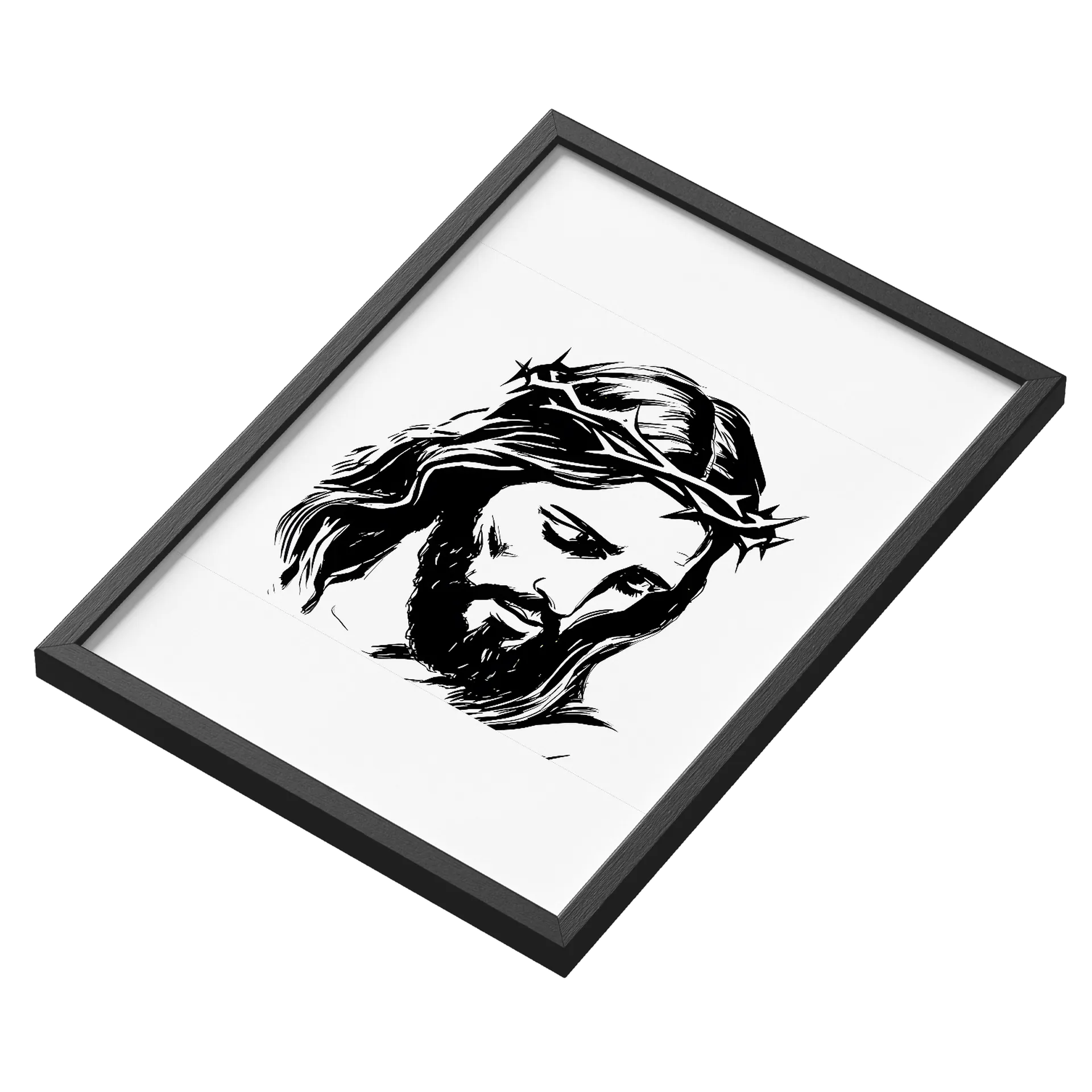 Quadro A3 Jesus Com Vidro - Imagem 3