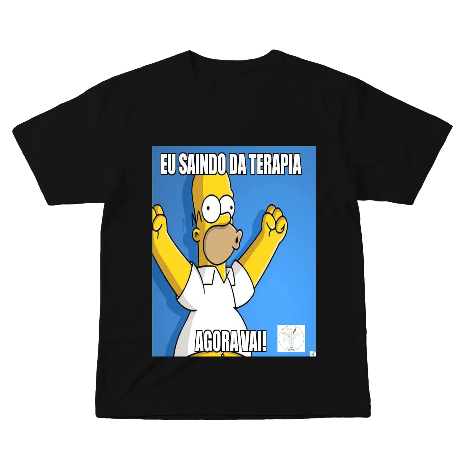 Camiseta Estampa Homer Simpsons Agora Vai 100% Algodão - Imagem 1