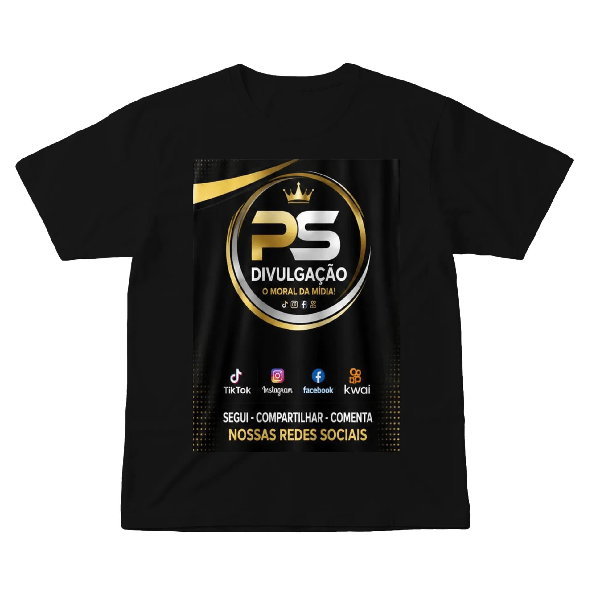 Camiseta personalizada de Ps divulgação  — imagem 1 de 6