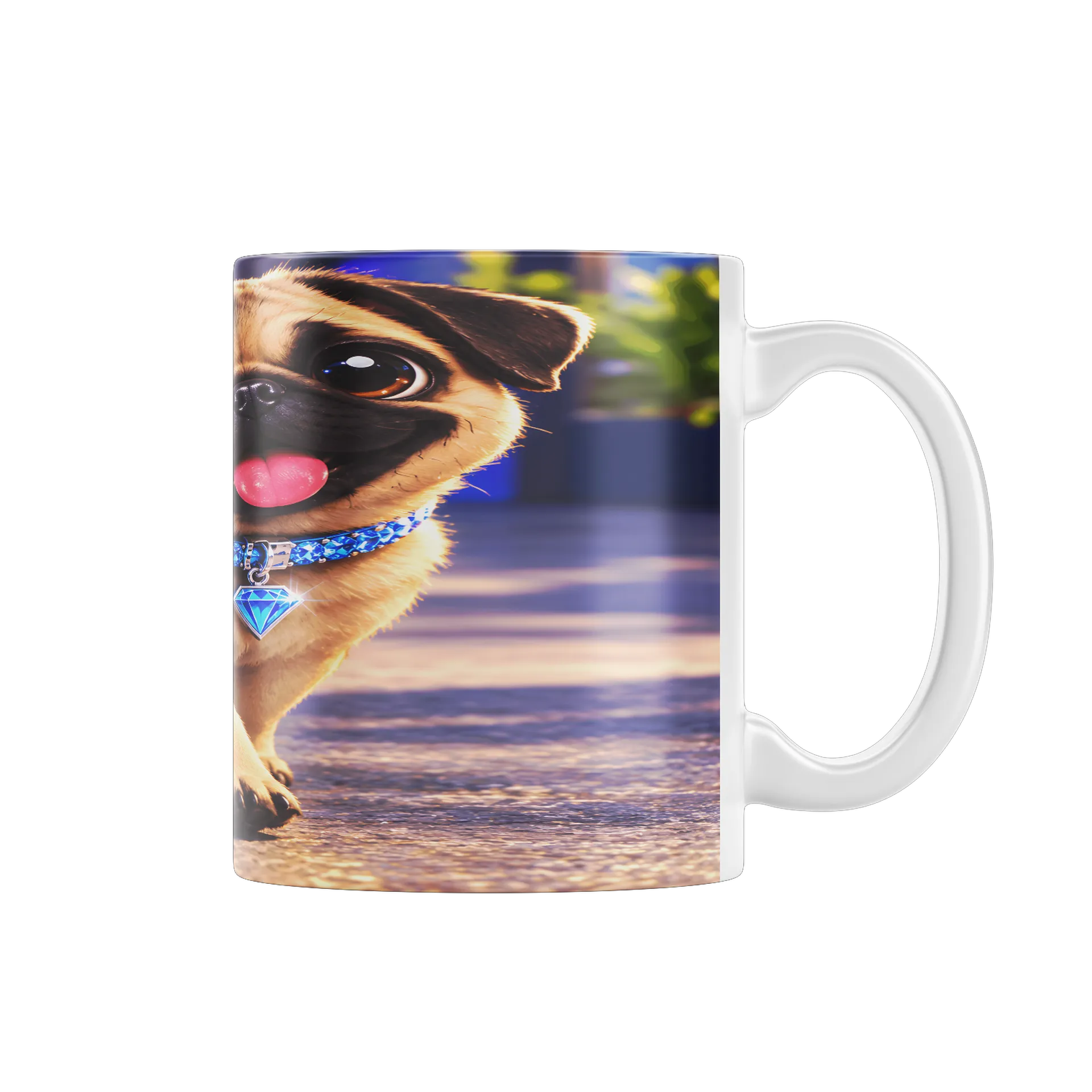 Caneca Pug passeio - Imagem 1
