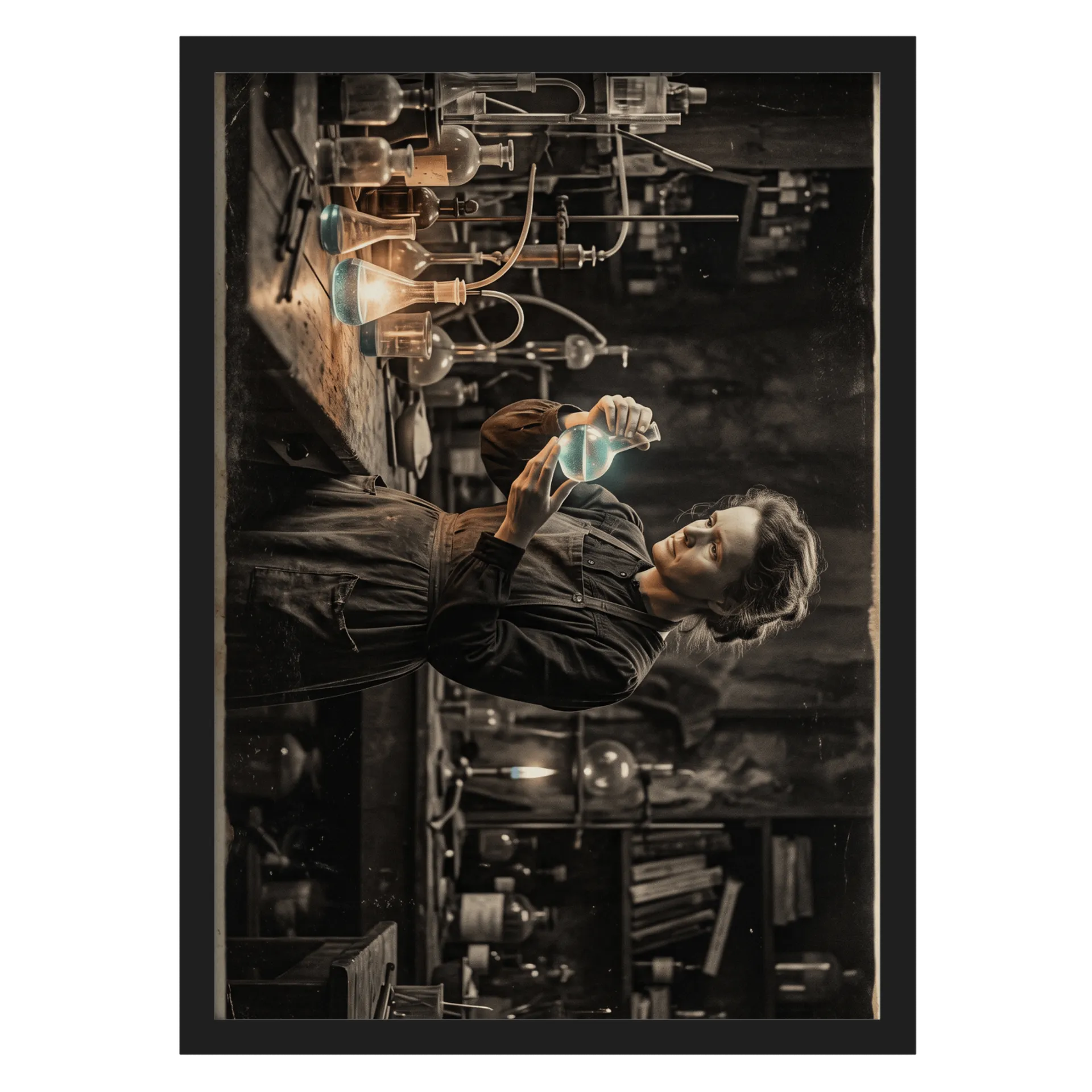 Quadro A3 Decorativo - Marie Curie - Imagem 1