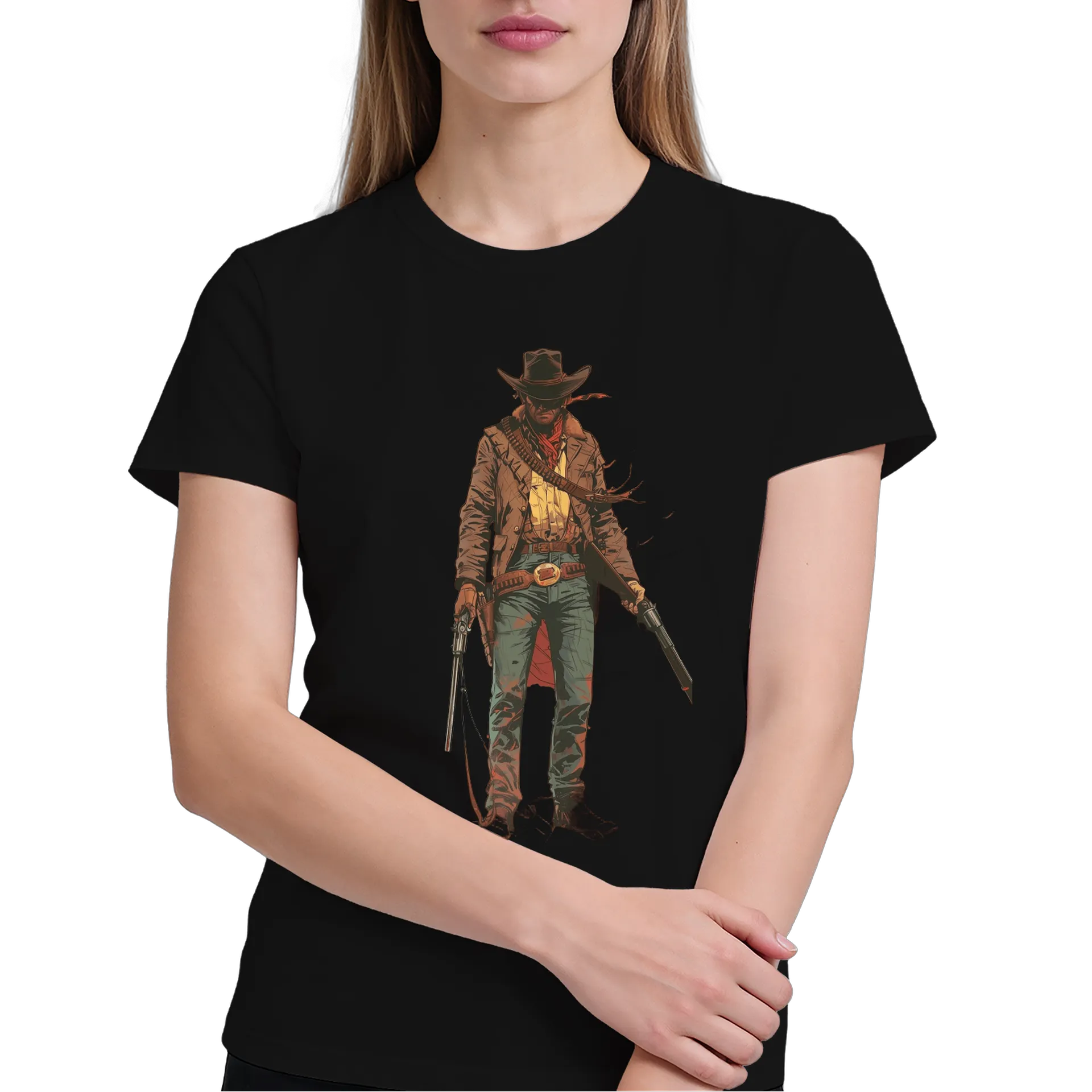 Camiseta Cowboy com Revólver 100% Algodão - Imagem 4