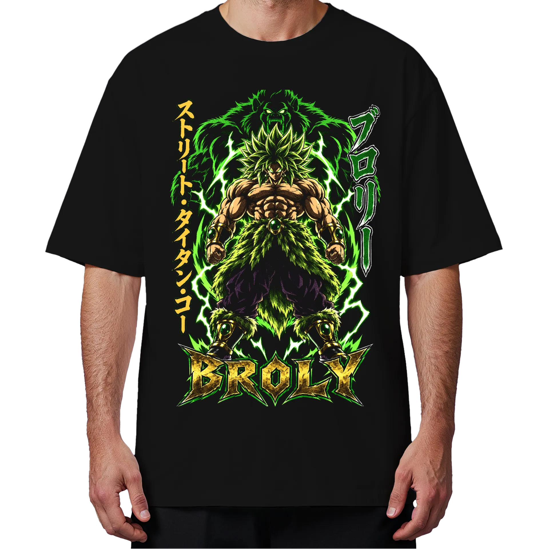Camiseta Oversized Broly Anime Dragon Ball Premium - Imagem 4