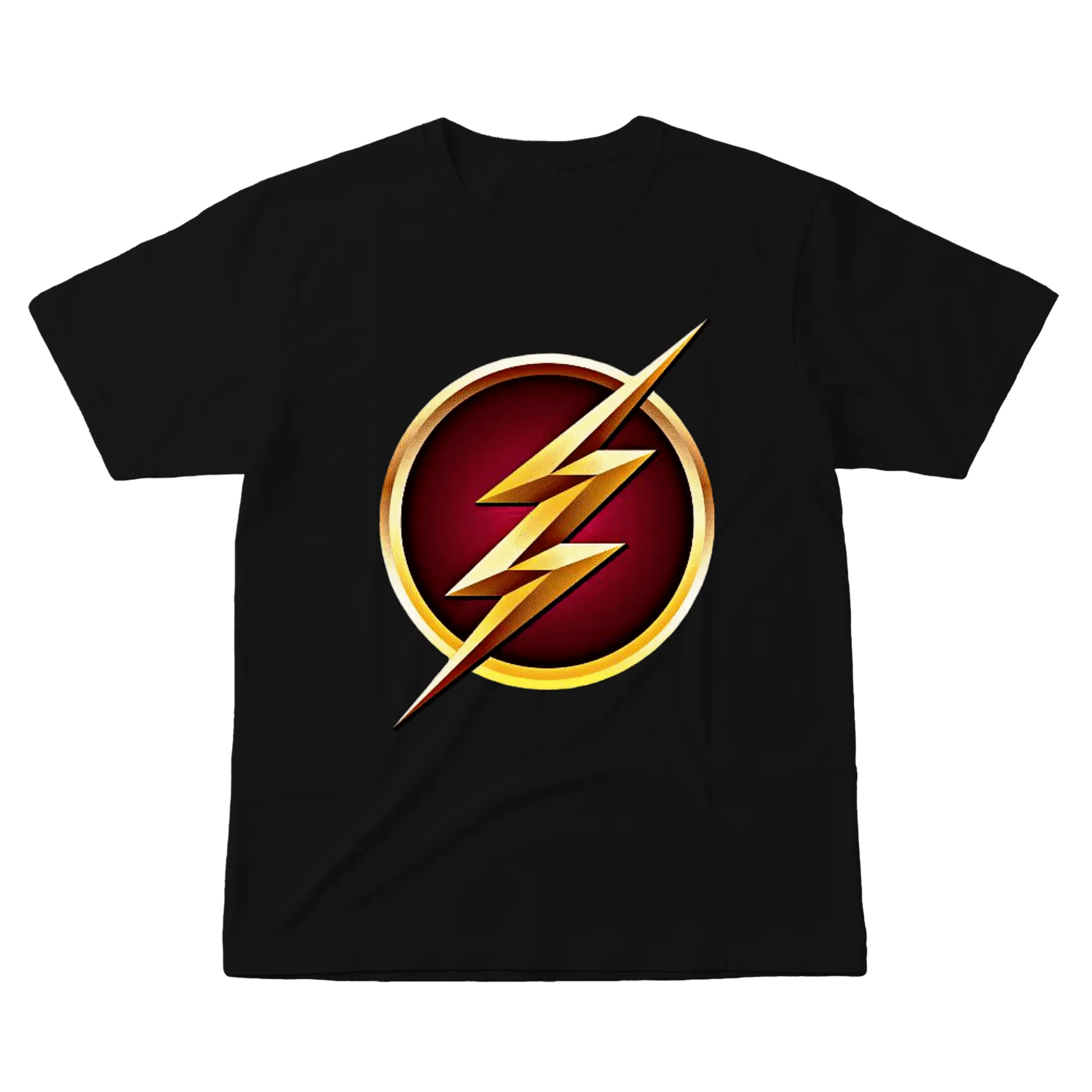 Camiseta Estampa Relâmpago Vermelho 100% Algodão - Imagem 1