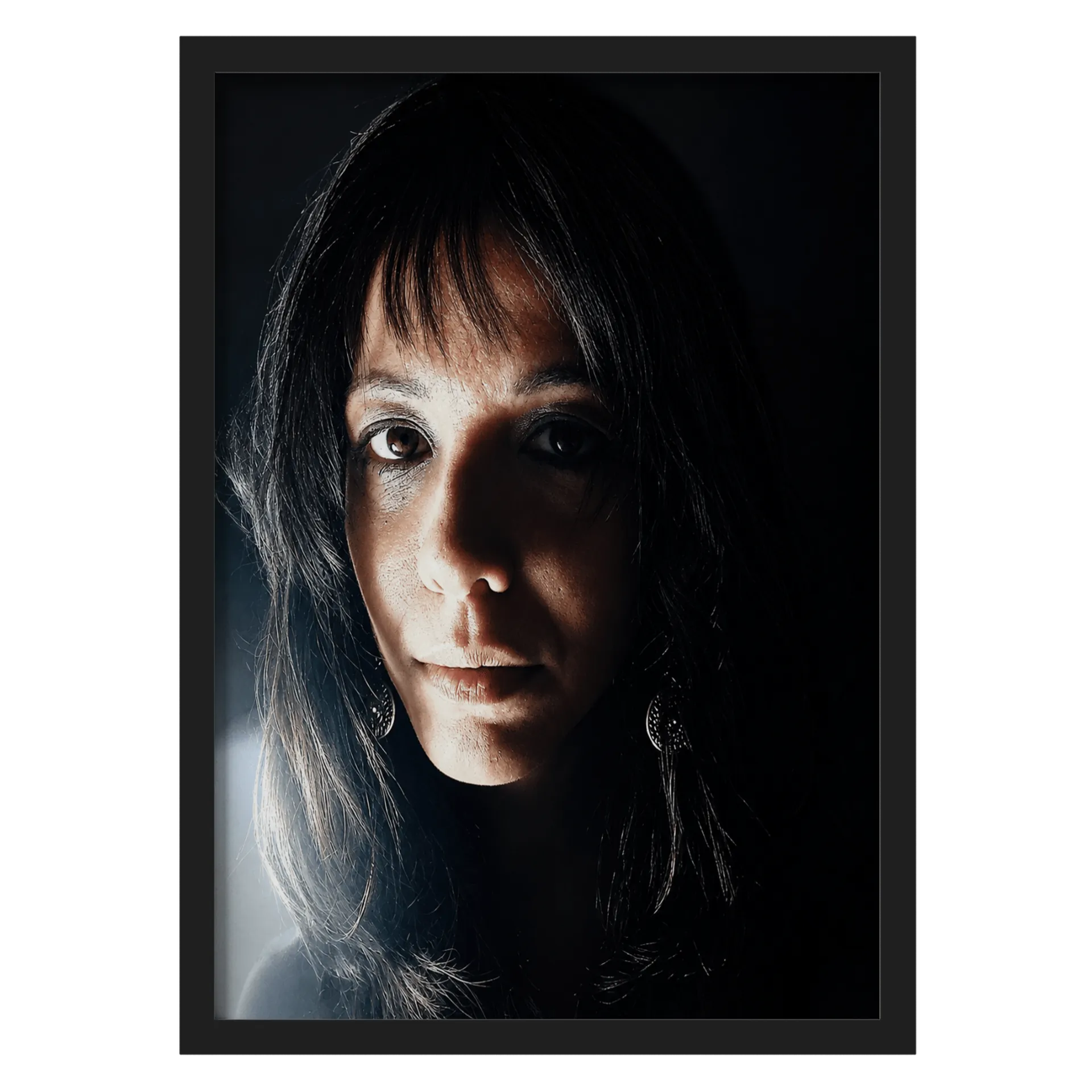 Quadro Retratos Estilo Noir A3 com Vidro MDF e Vidro - Imagem 1