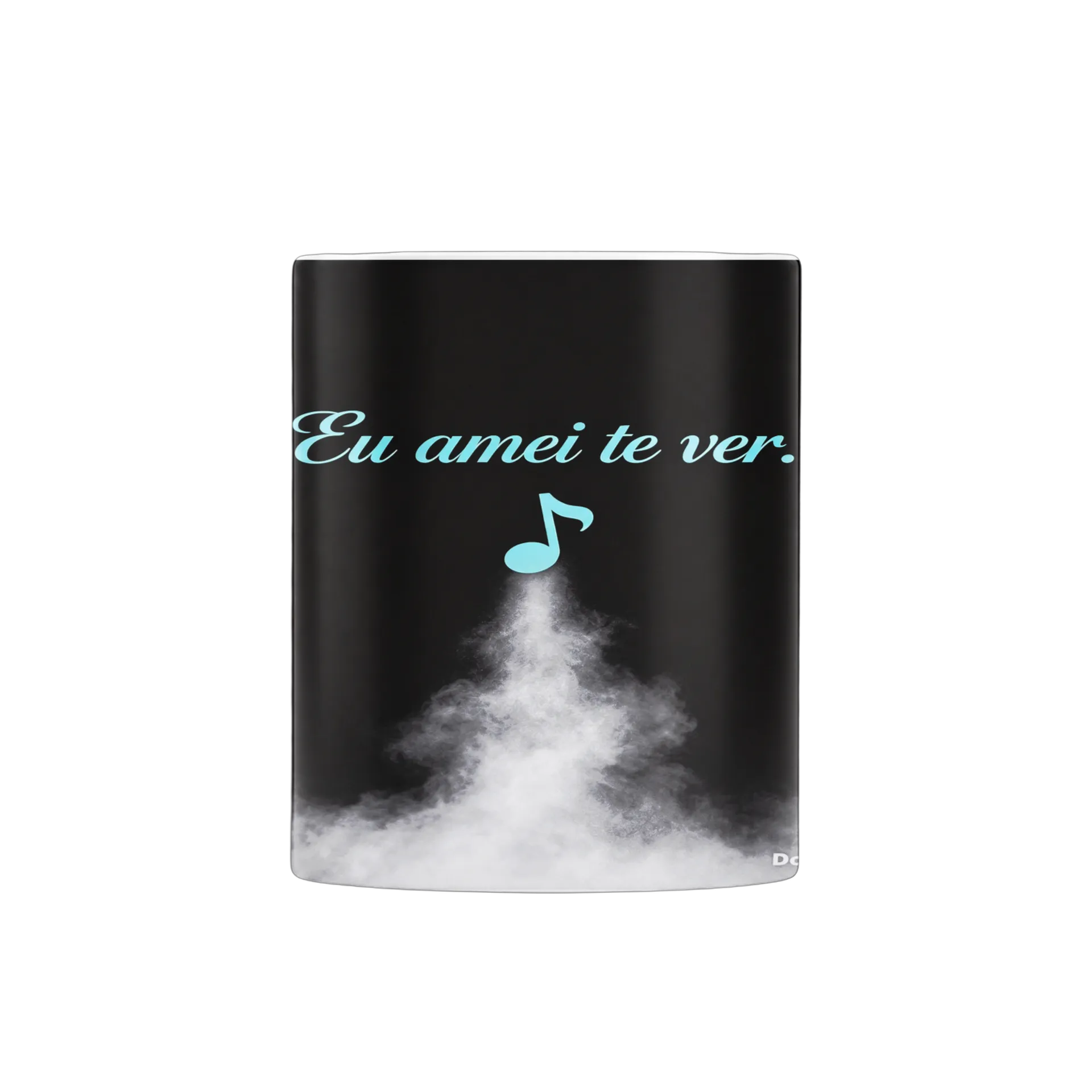Caneca Porcelana Música Nota Azul 325ml - Imagem 3