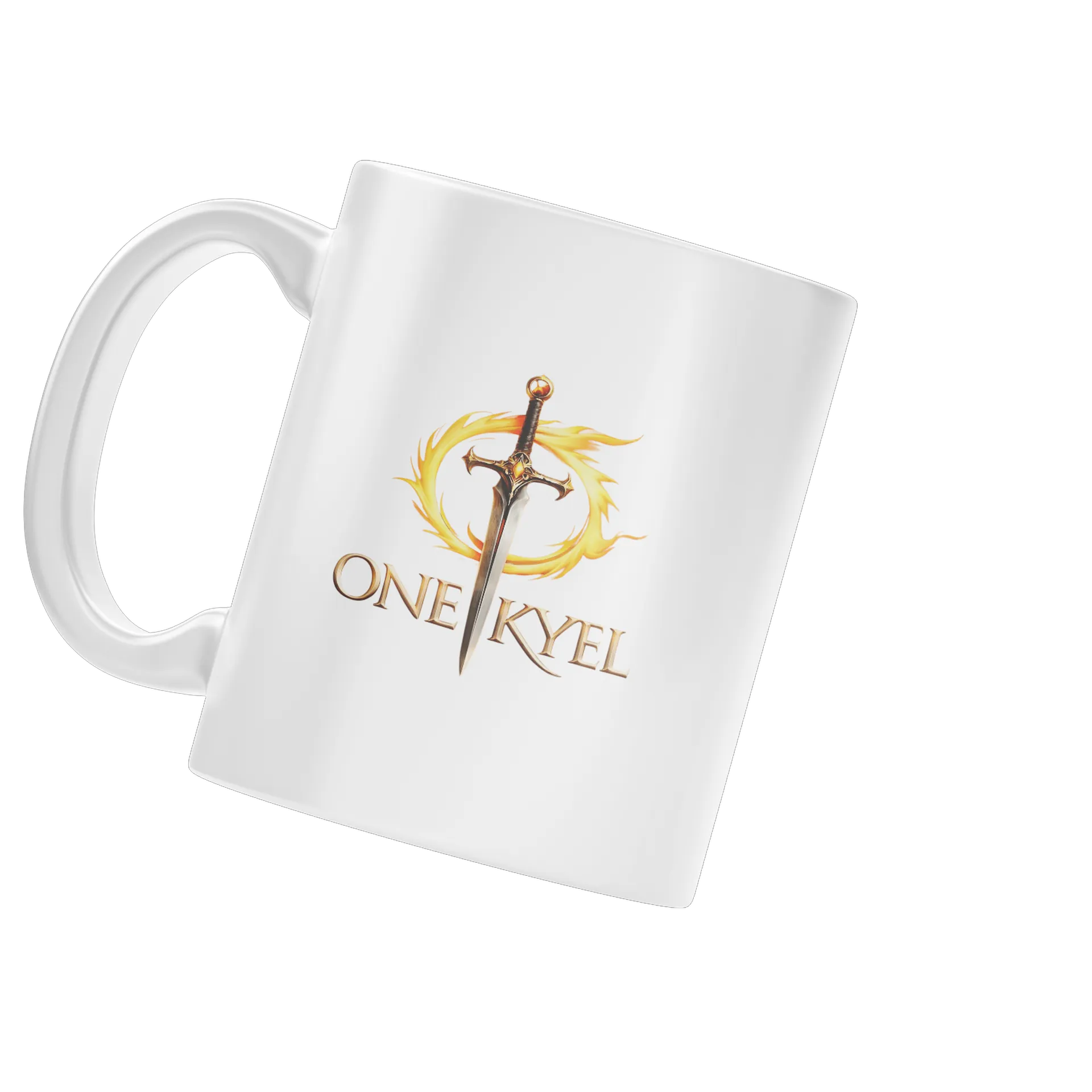 Caneca Porcelana Logotipo One Kyel Branco 325ml de One Kyel