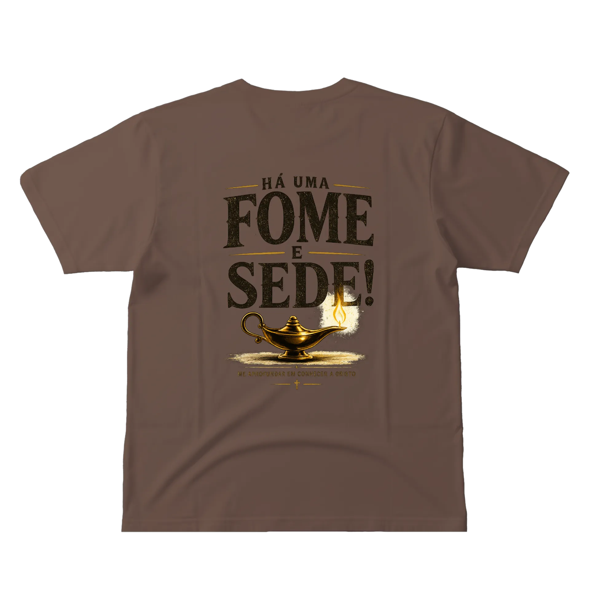 Camiseta Fome e Sede Estampa Luminária 100% Algodão de TIAGO SANTOS