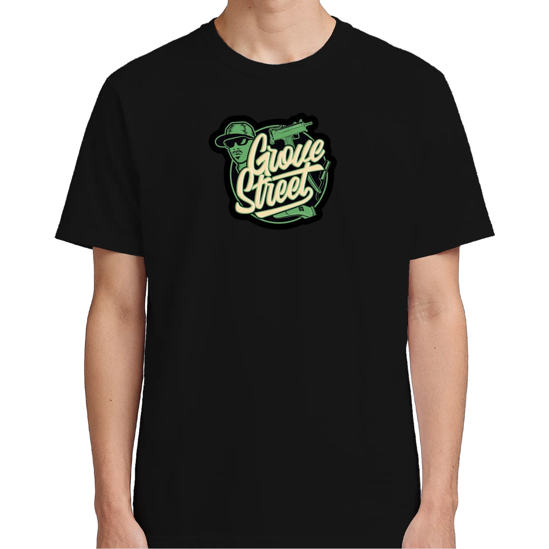 Camiseta Estampa Graffiti Grove Street 100% Algodão - Imagem 5