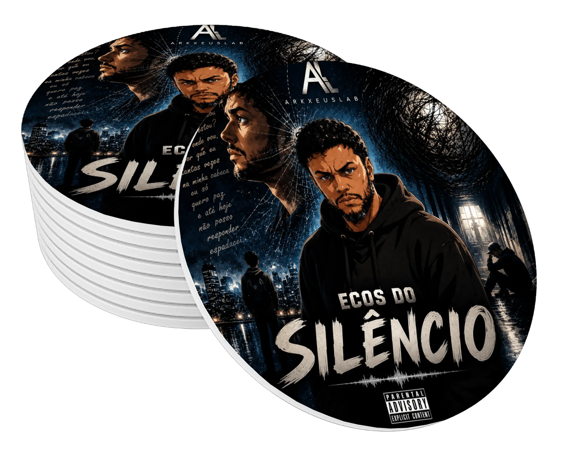 Porta-copos personalizado Ecos do Silêncio - Imagem 1