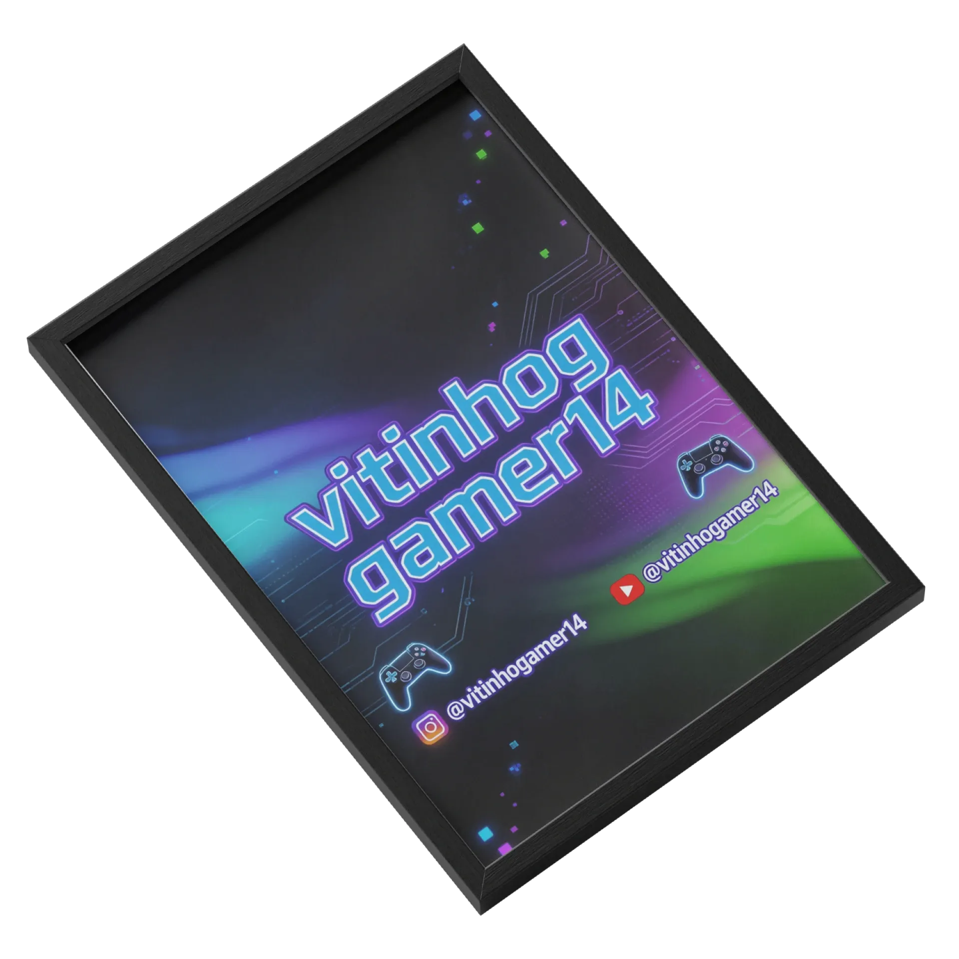 Quadro A3 personalizado de Vitinhogamer14