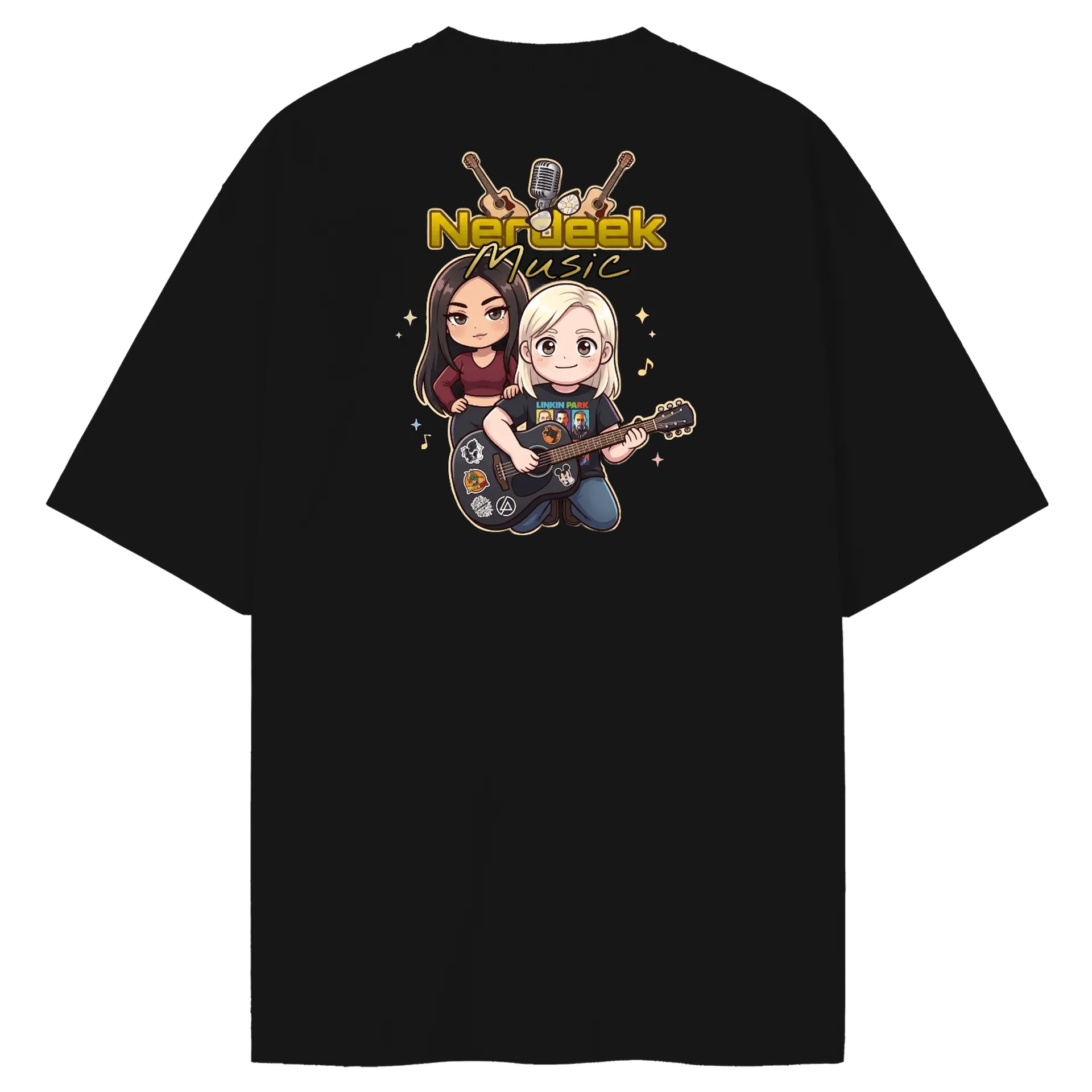 Camiseta Oversized Nerdeek Chibi Back - Imagem 2