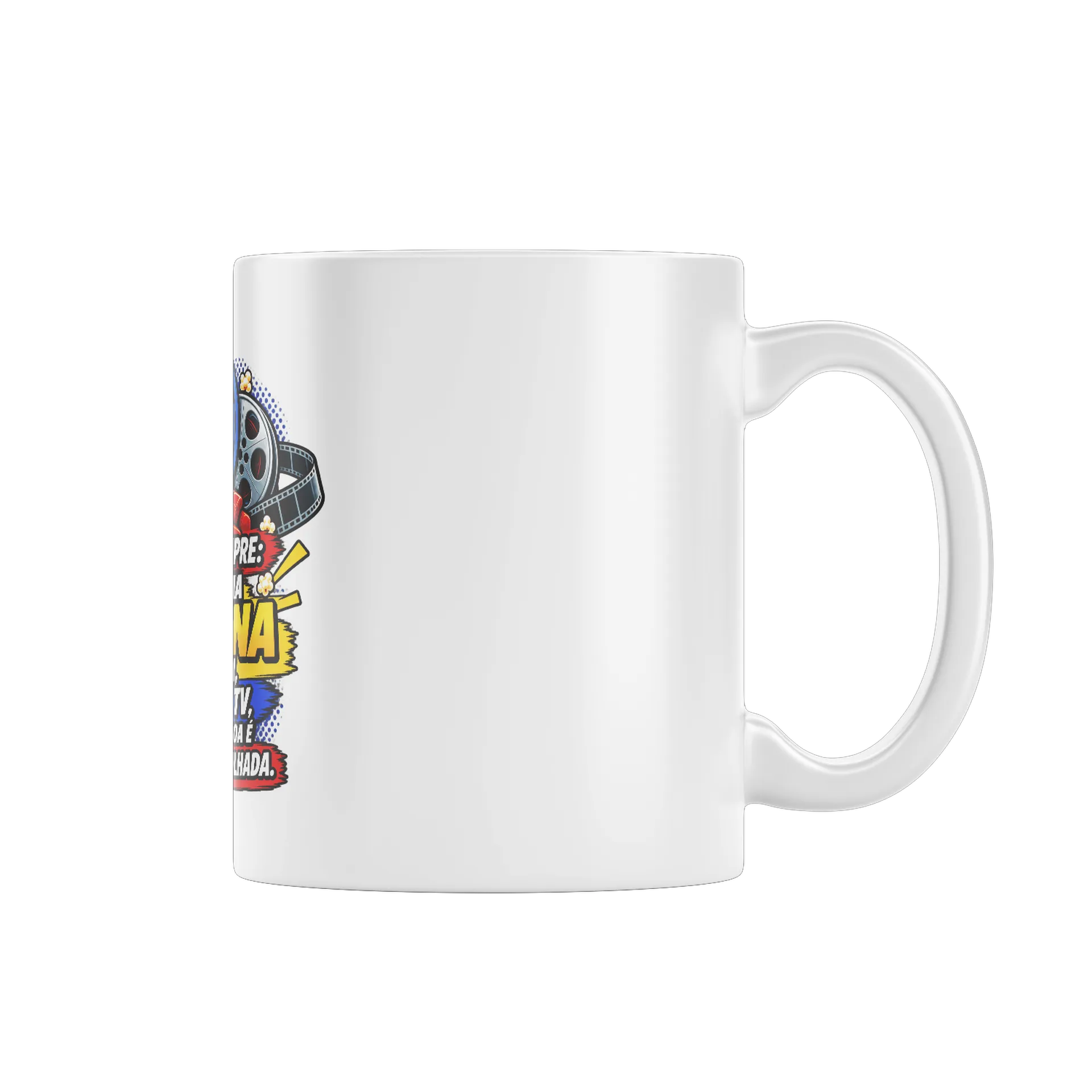 Caneca Porcelana LunaSma TV Maratona de Filmes 325ml - Imagem 1