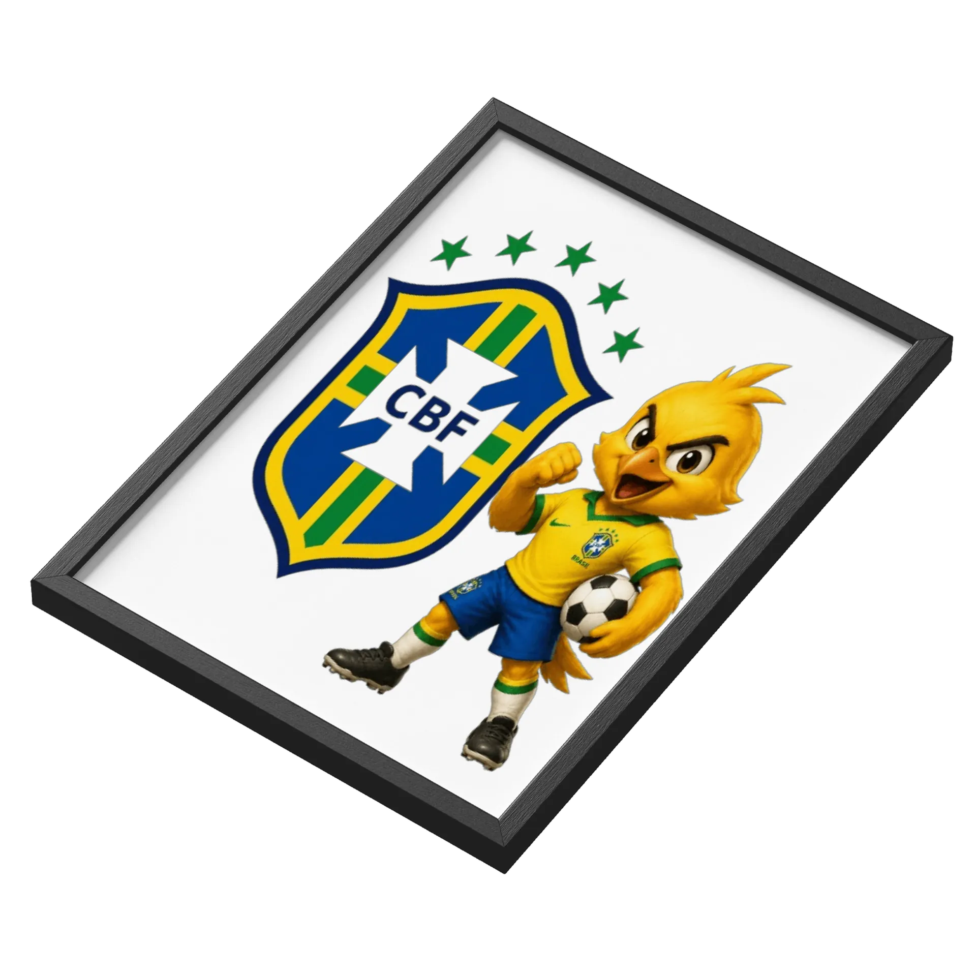 Quadro Mascote Futebol Brasil CBF A3 - Imagem 3