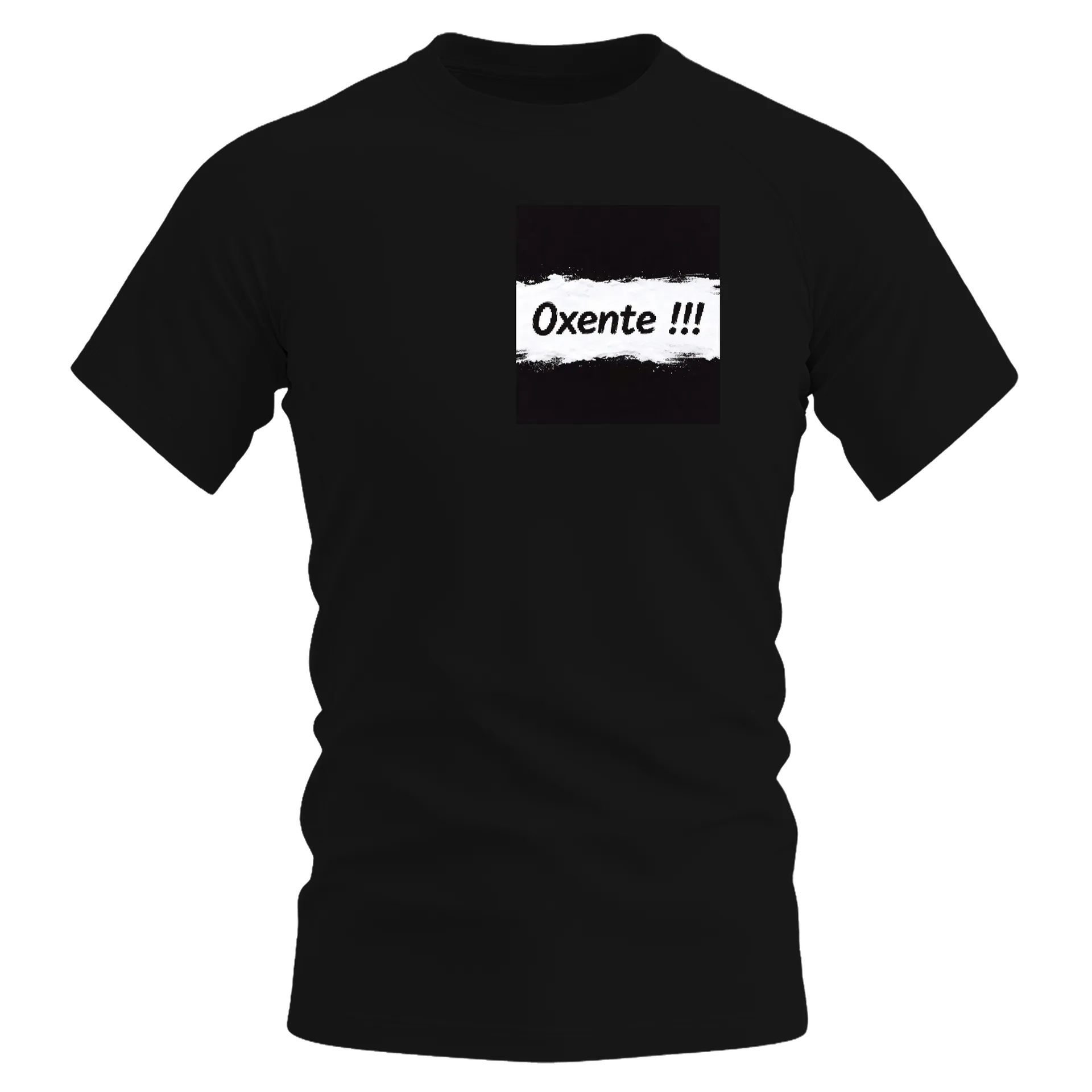 Camiseta Dry Fit Oxente !!! Estampa Branca Preto 100% - Imagem 1