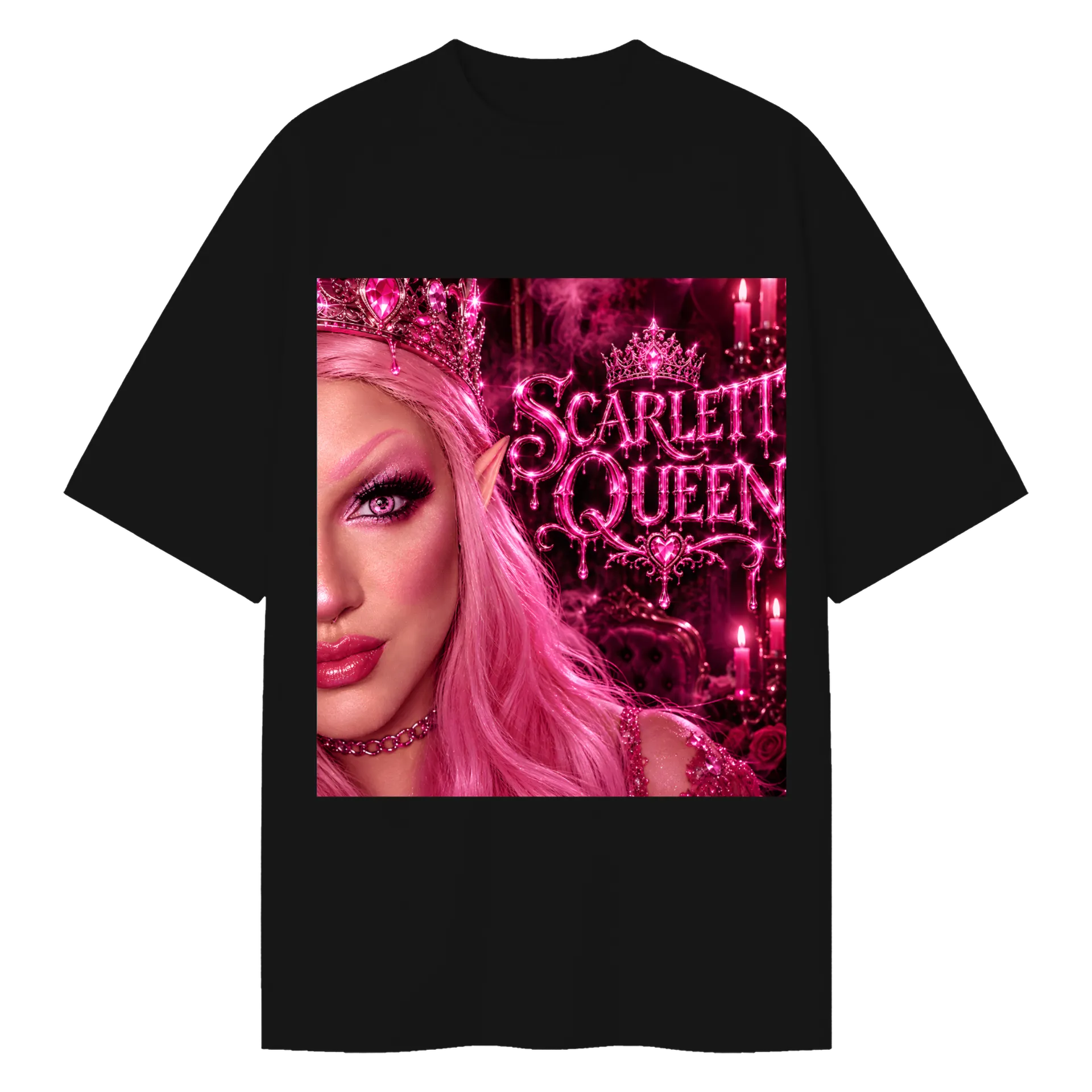 Camiseta Oversized Dragão Vermelho 100% Algodão - Imagem 1