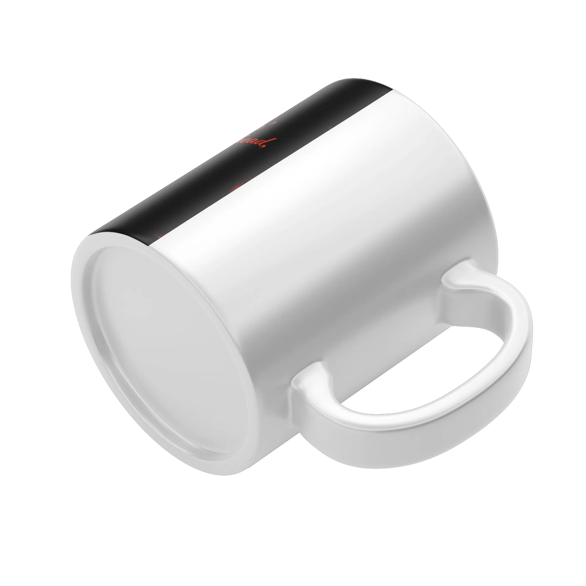 Caneca Tipográfica Silhuetas em Preto e Vermelho 325ml - Imagem 5
