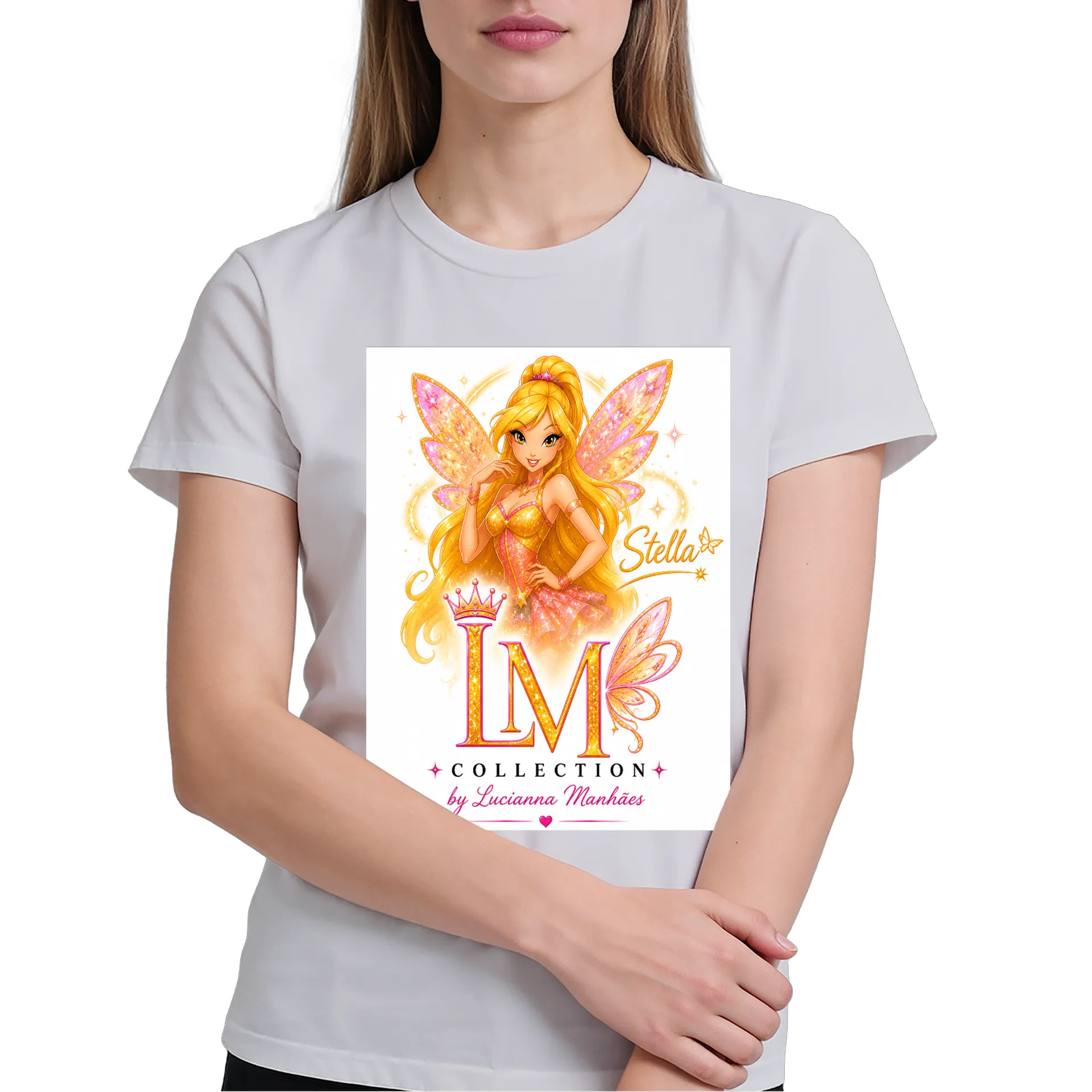 Camiseta Ilm Collection Stella By Lucianna Manhães 100% - Imagem 4