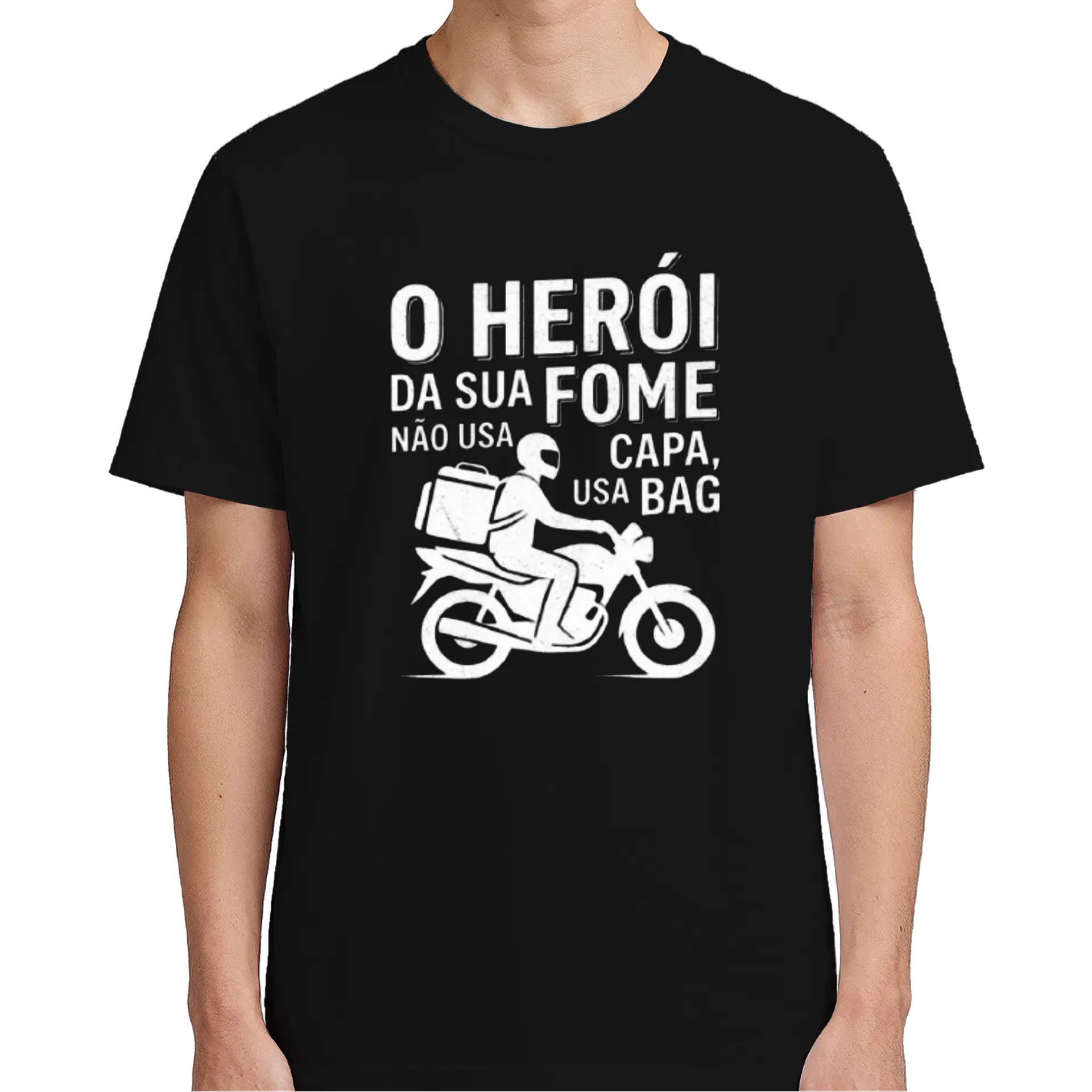 Camiseta Motoboy O Herói da Sua Fome 100% Algodão - Imagem 5