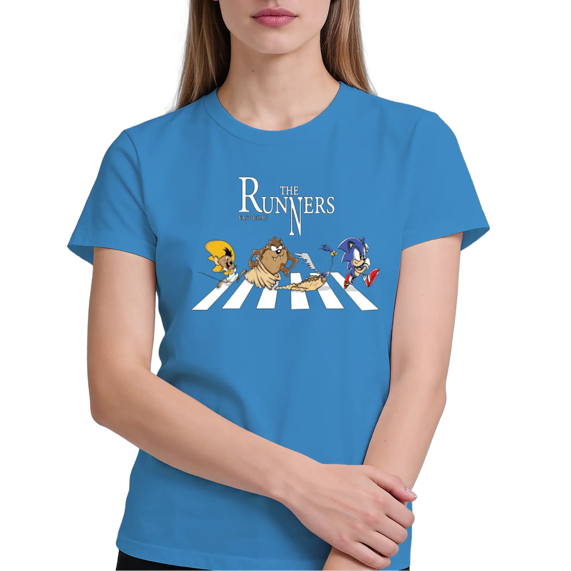 Camiseta Estampa Runners Personagens Cartoon 100% Algodão - Imagem 4