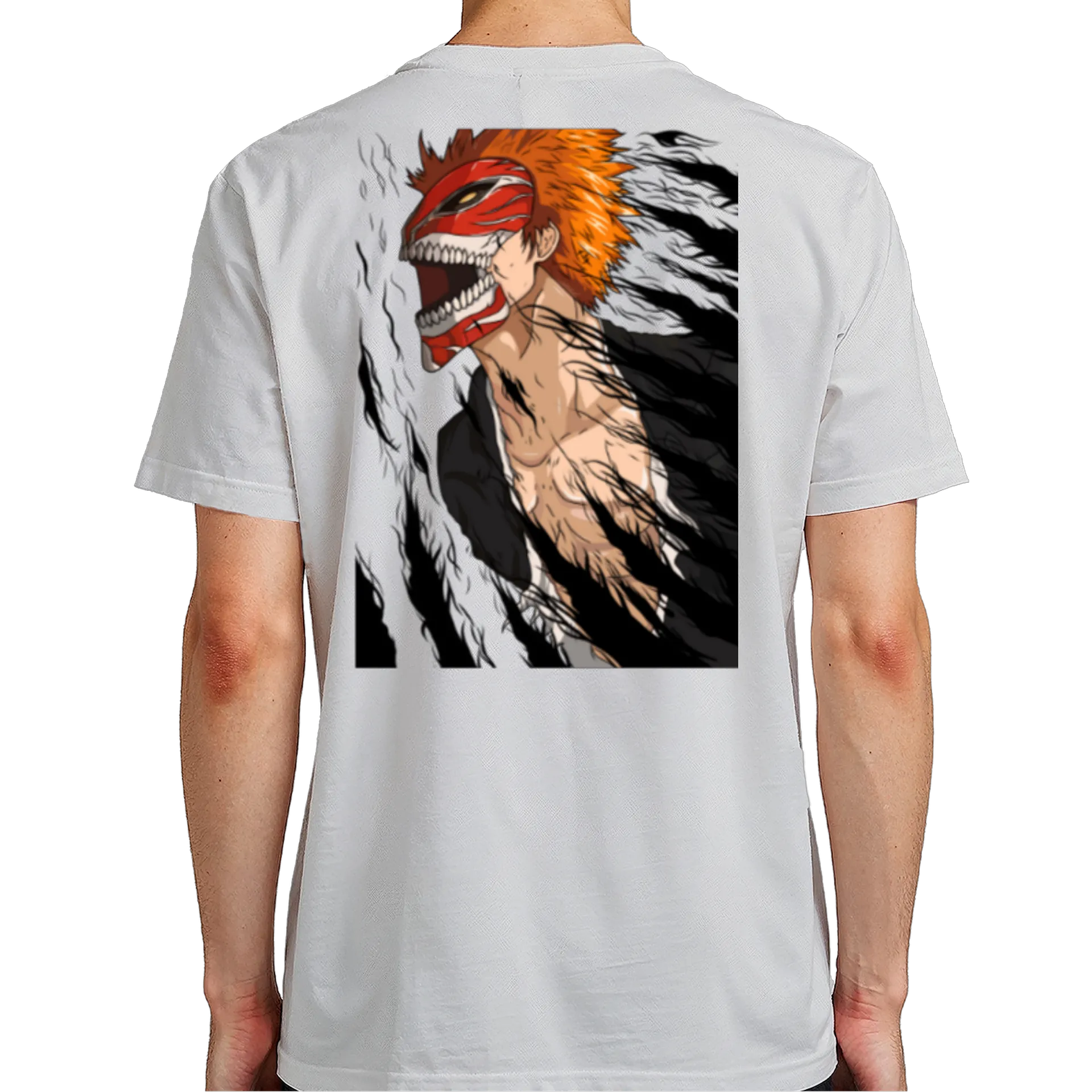 Camiseta Estampa Anime Máscara Vermelha 100% Algodão - Imagem 7