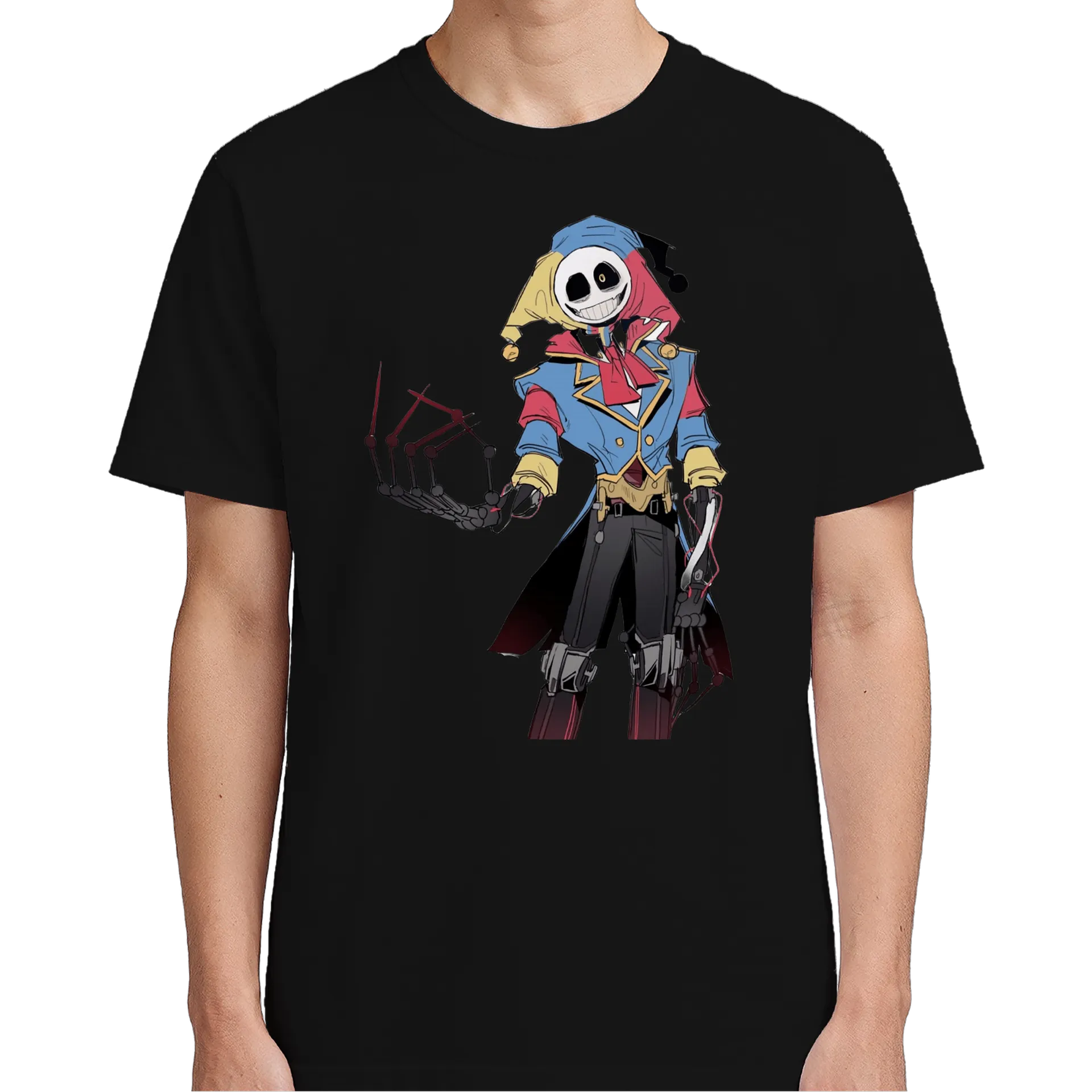 Camiseta Personagem Esqueleto Palhaço 100% Algodão - Imagem 5