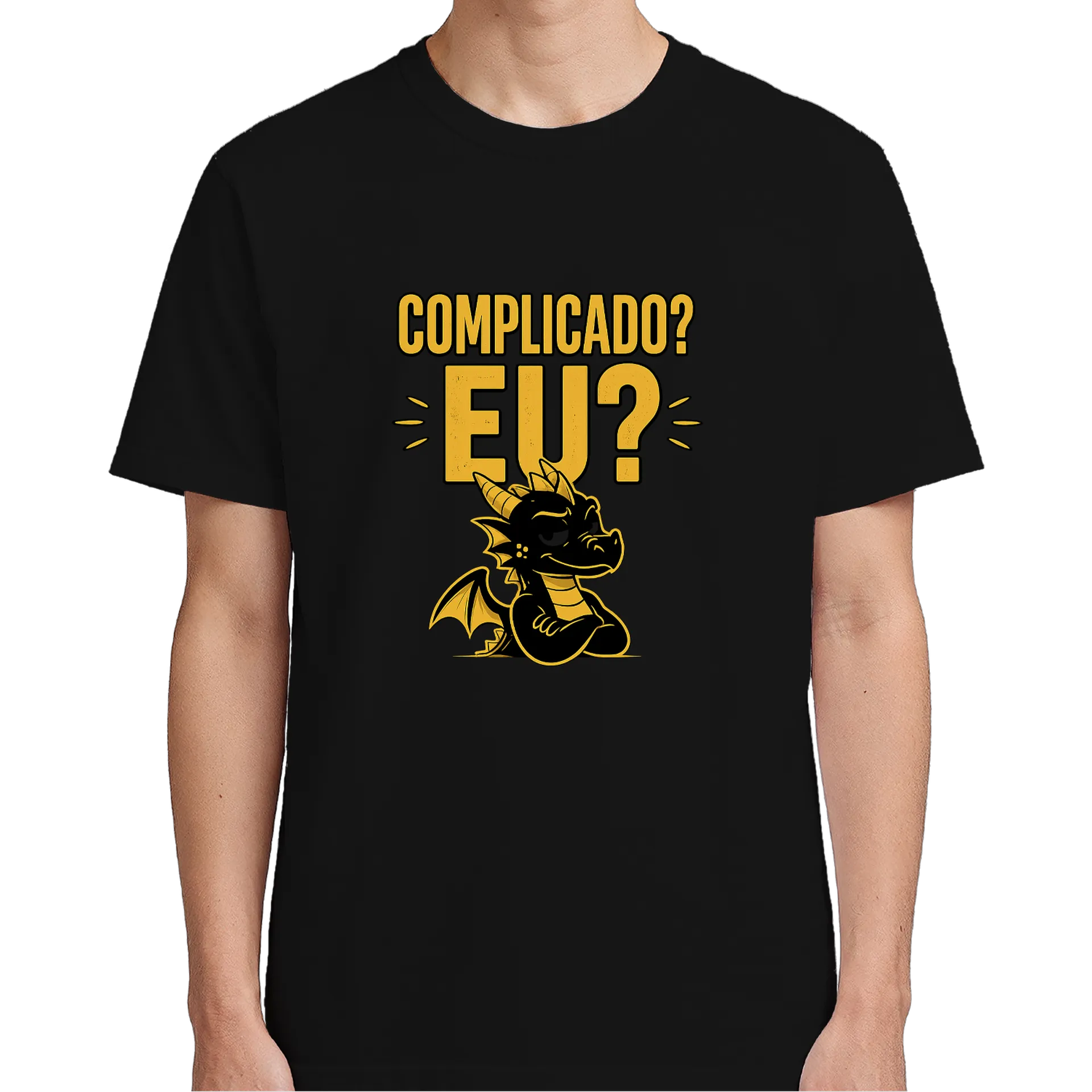 Camiseta Personalizada Complicado? EU? 100% Algodão - Imagem 5