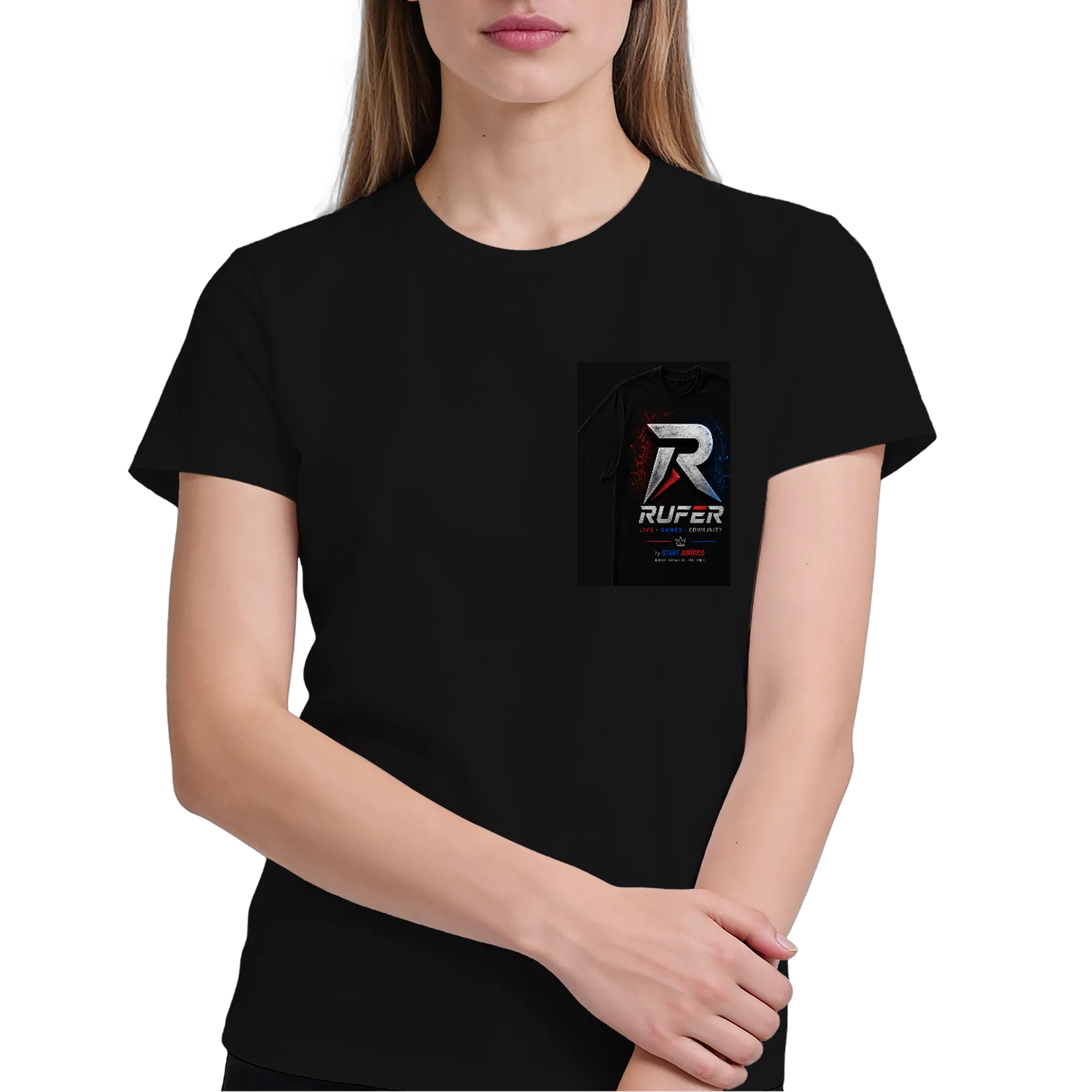 Camiseta Dragão Vermelho 100% Algodão de Rufer — imagem 3 de 6