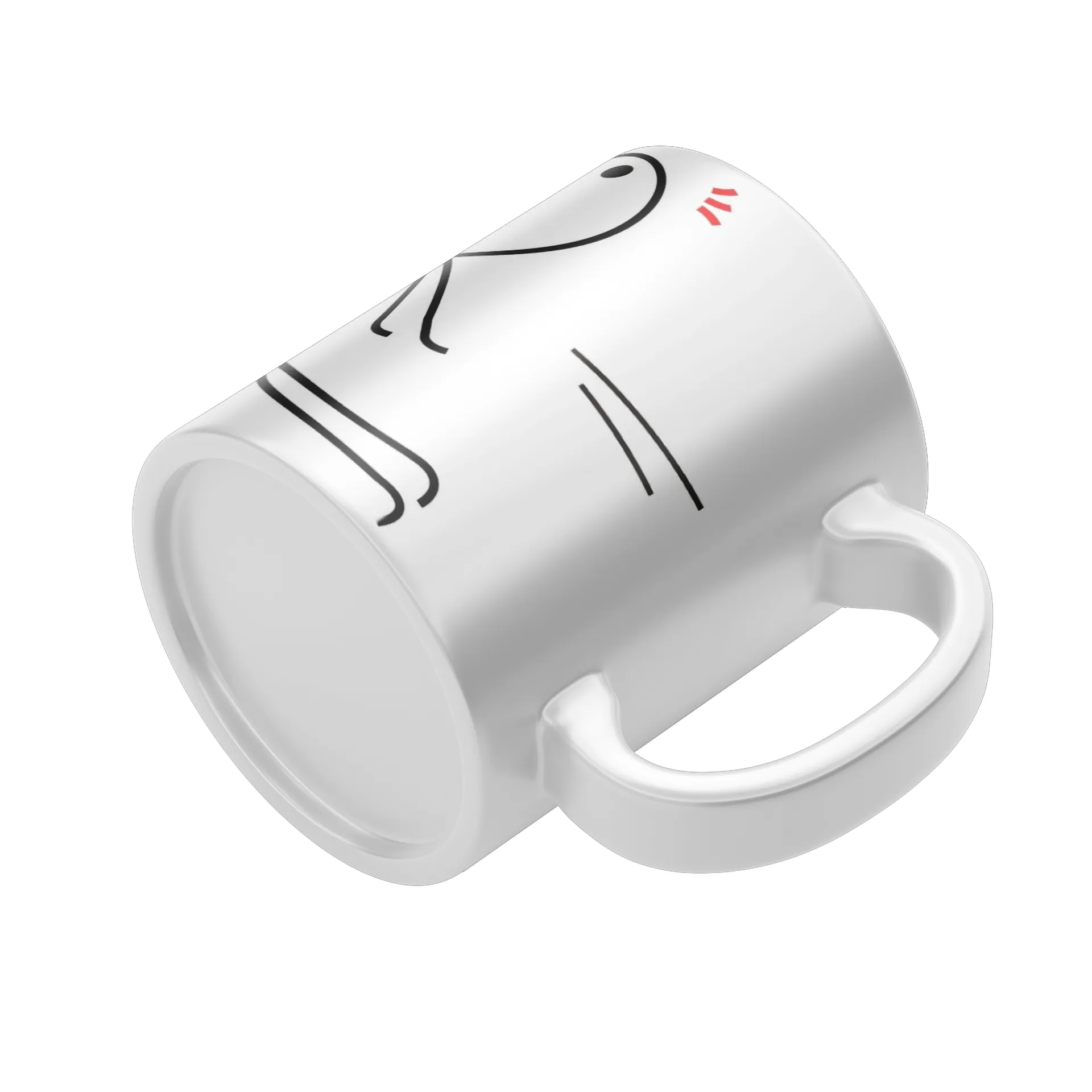 Caneca Porcelana Ímã Coração 325ml - Imagem 4