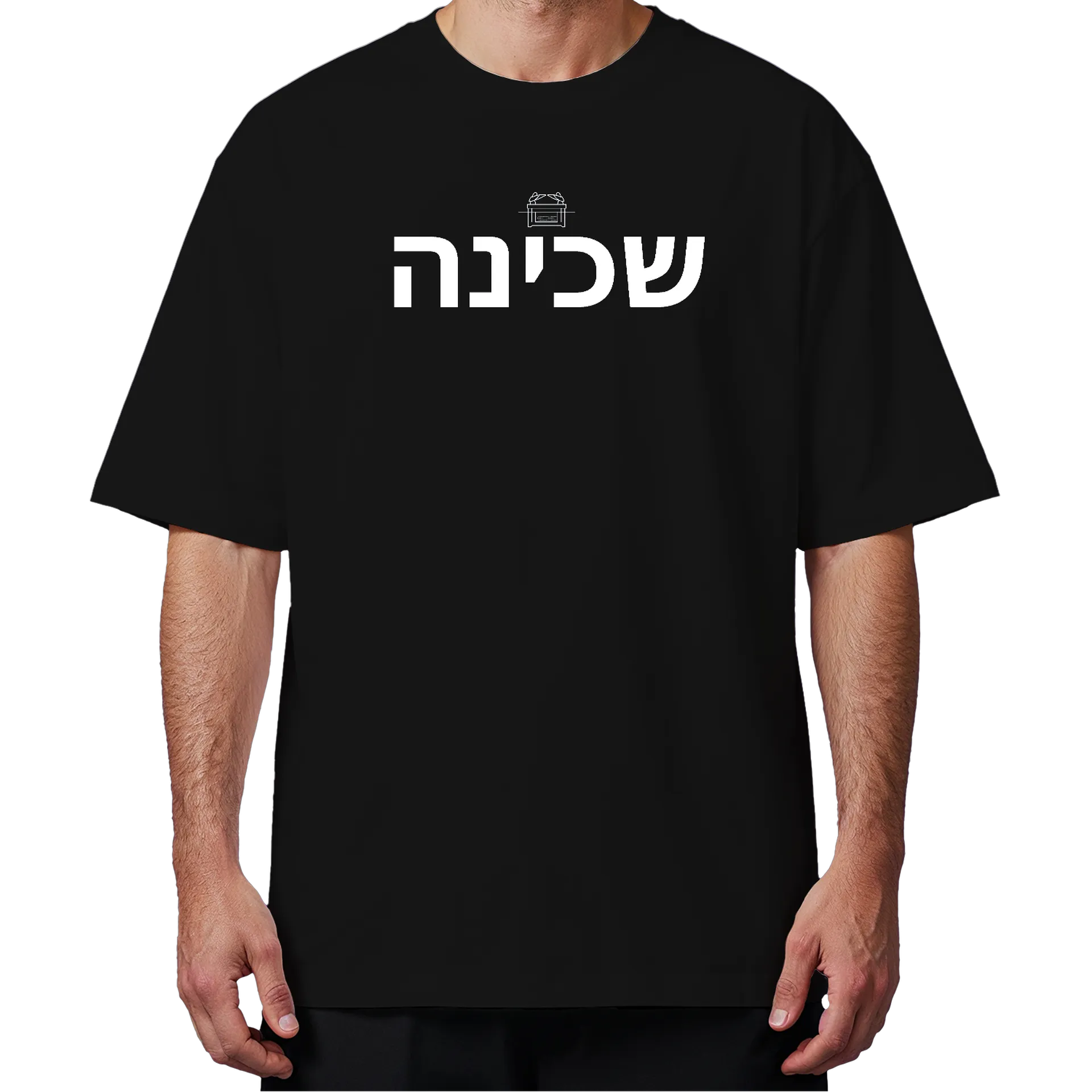 Camiseta SKN Hebraico Oversized Black/White - Imagem 4