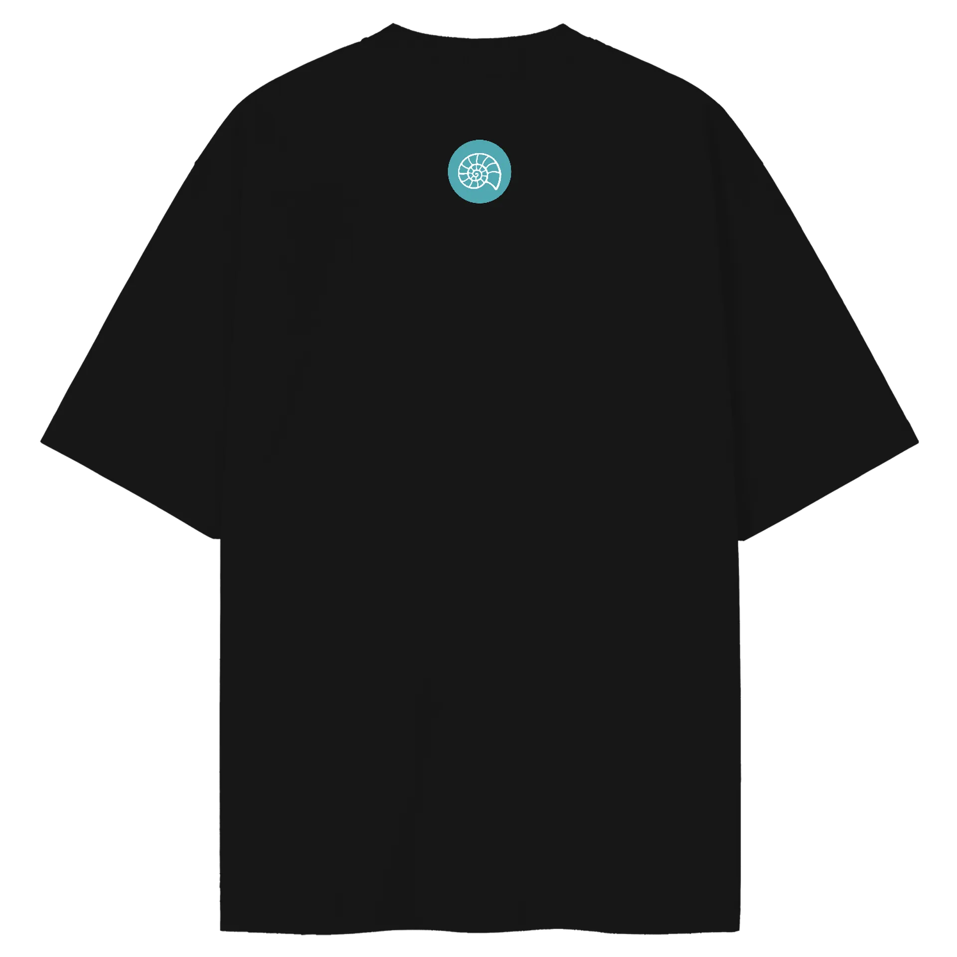 Camiseta Oversized Estampa Biologia 100% Algodão Preto - Imagem 2