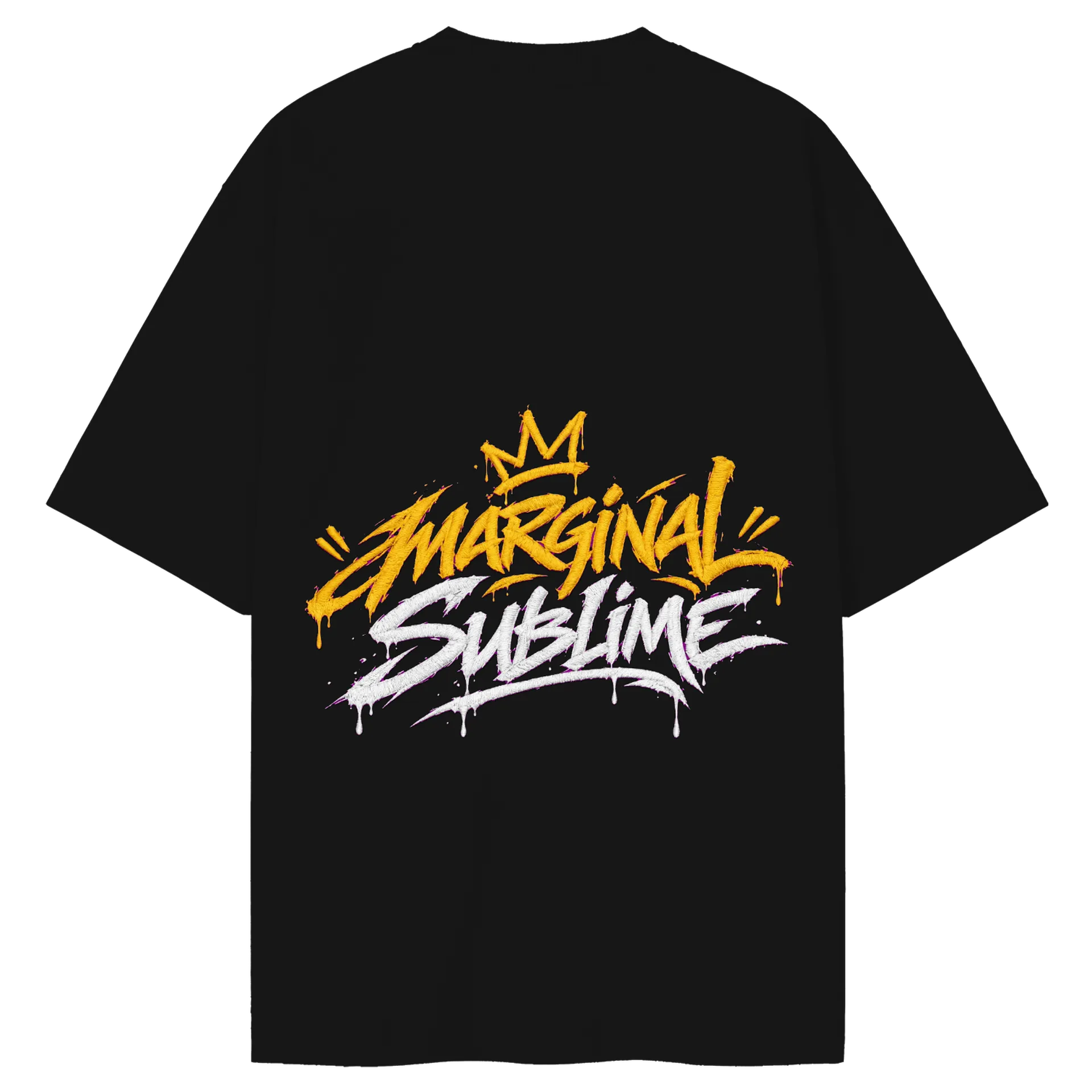 Camiseta Oversized Marginal Sublime Estampa Tipográfica - Imagem 2