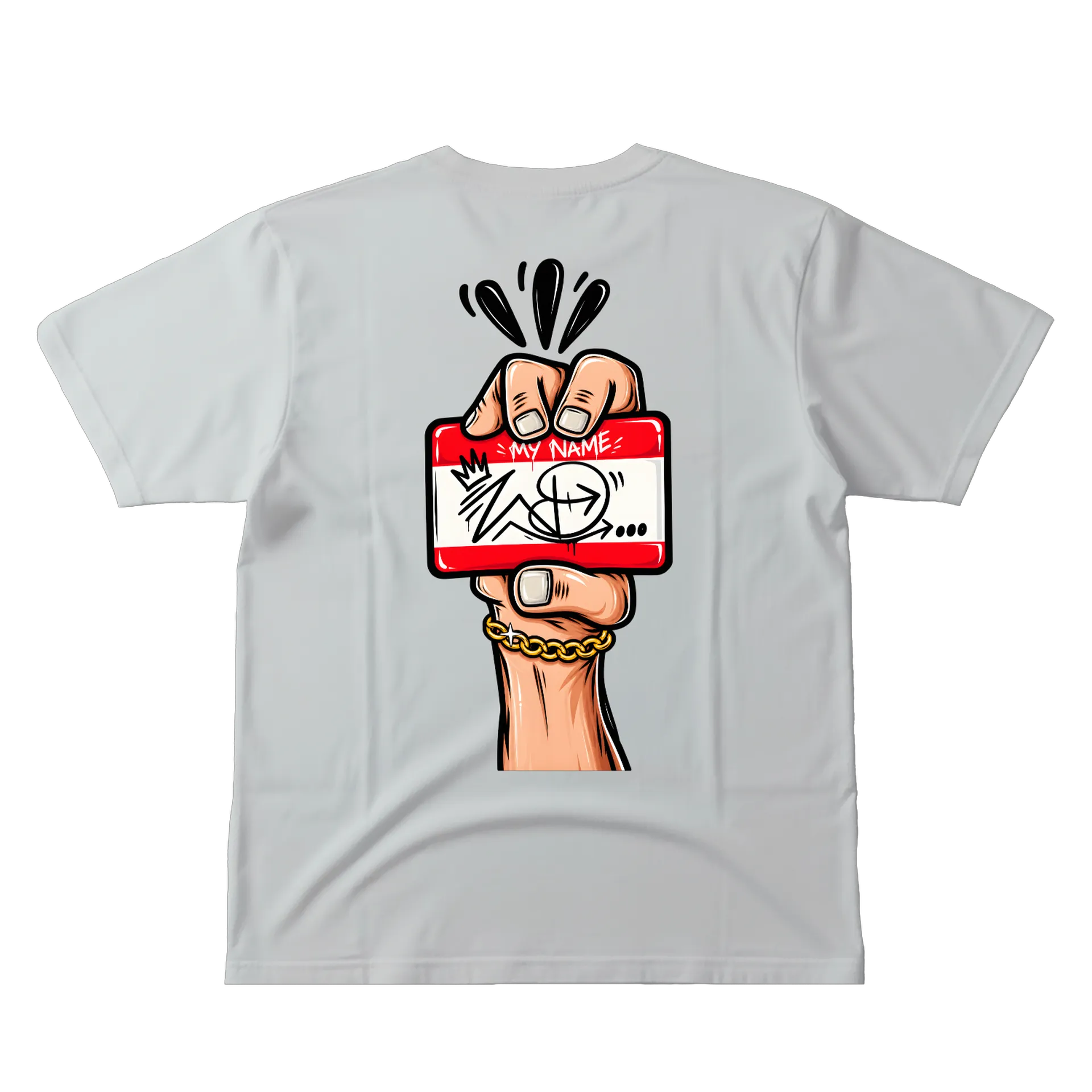 Camiseta My Name Graffiti 100% Algodão de Custom The WD — imagem 2 de 6