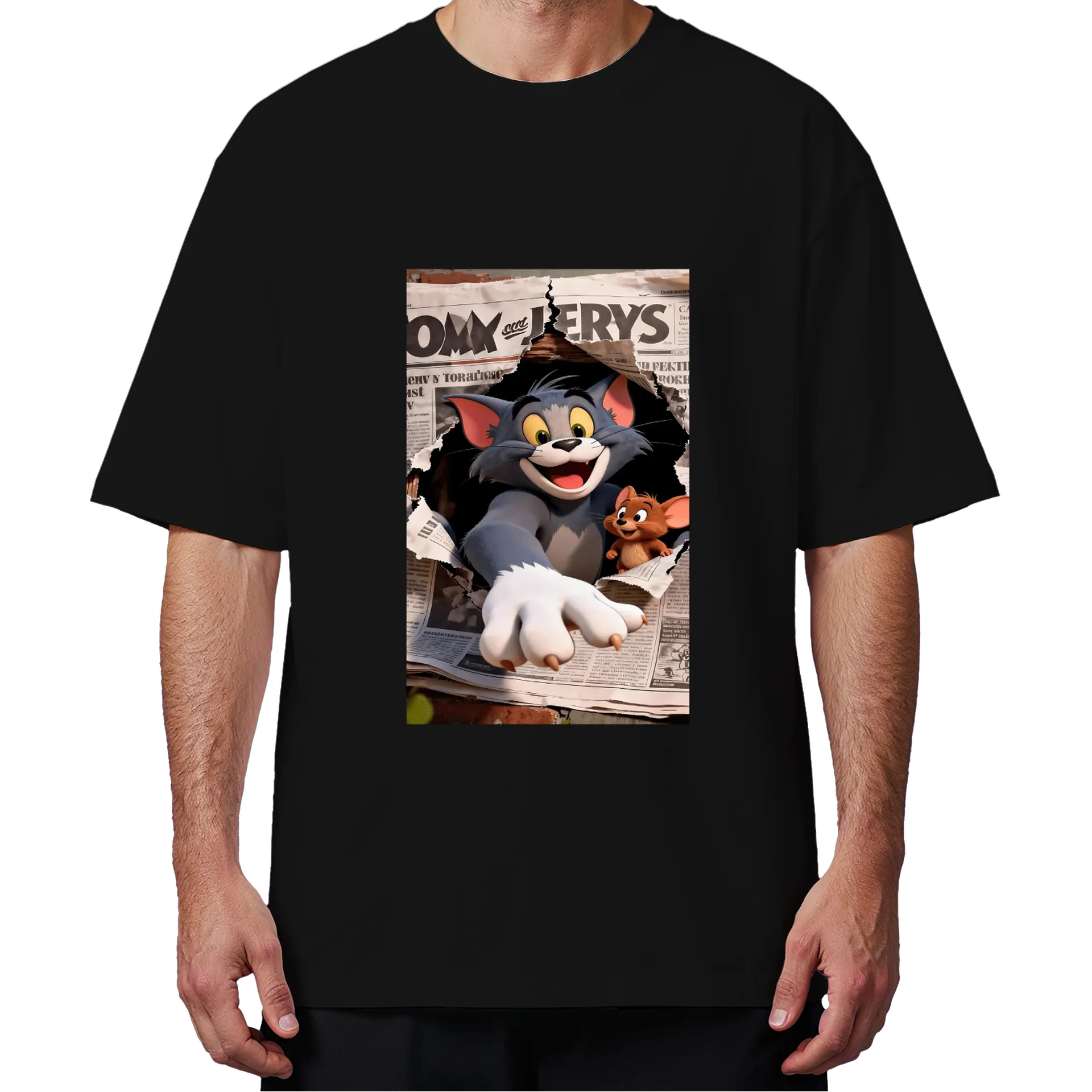 Camiseta Oversized Tom e Jerry - Imagem 4