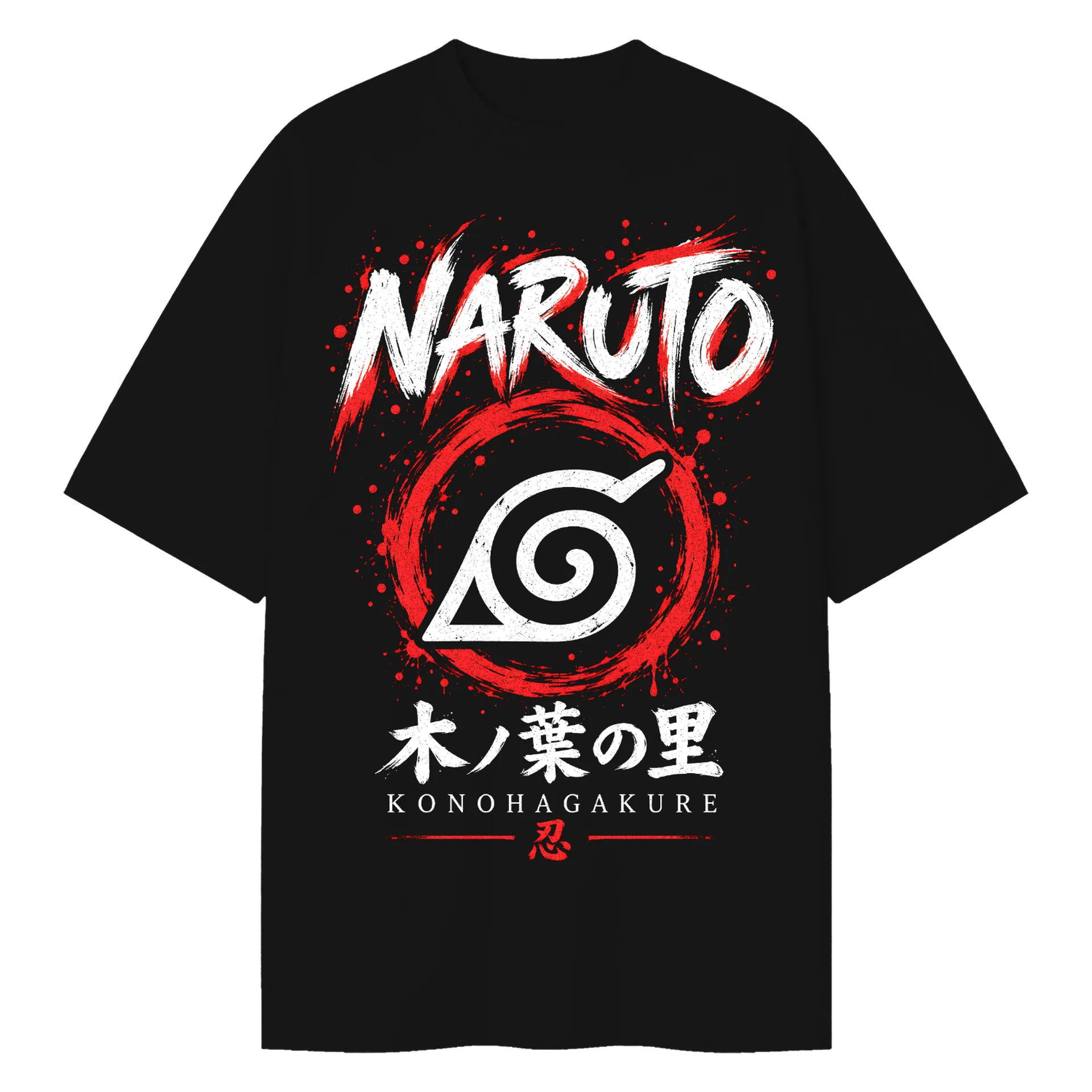 Camiseta Oversized Naruto Uzumaki Anime Naruto Premium - Imagem 1