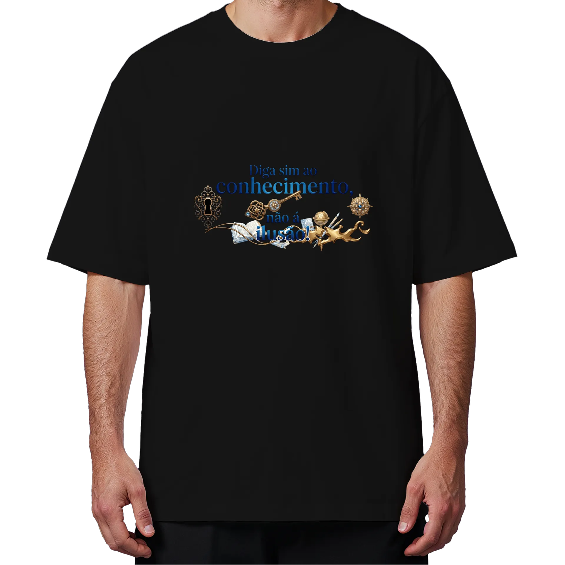 Camiseta Oversized conhecimento - Imagem 4