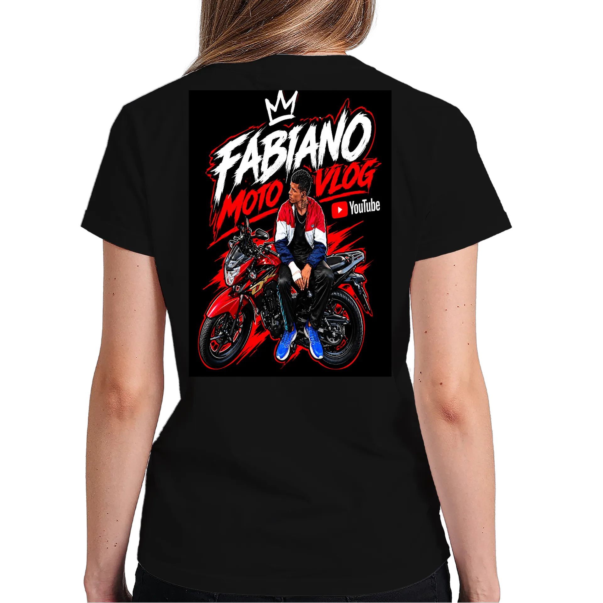 Camiseta personalizada de fabianomotovlog — imagem 5 de 6