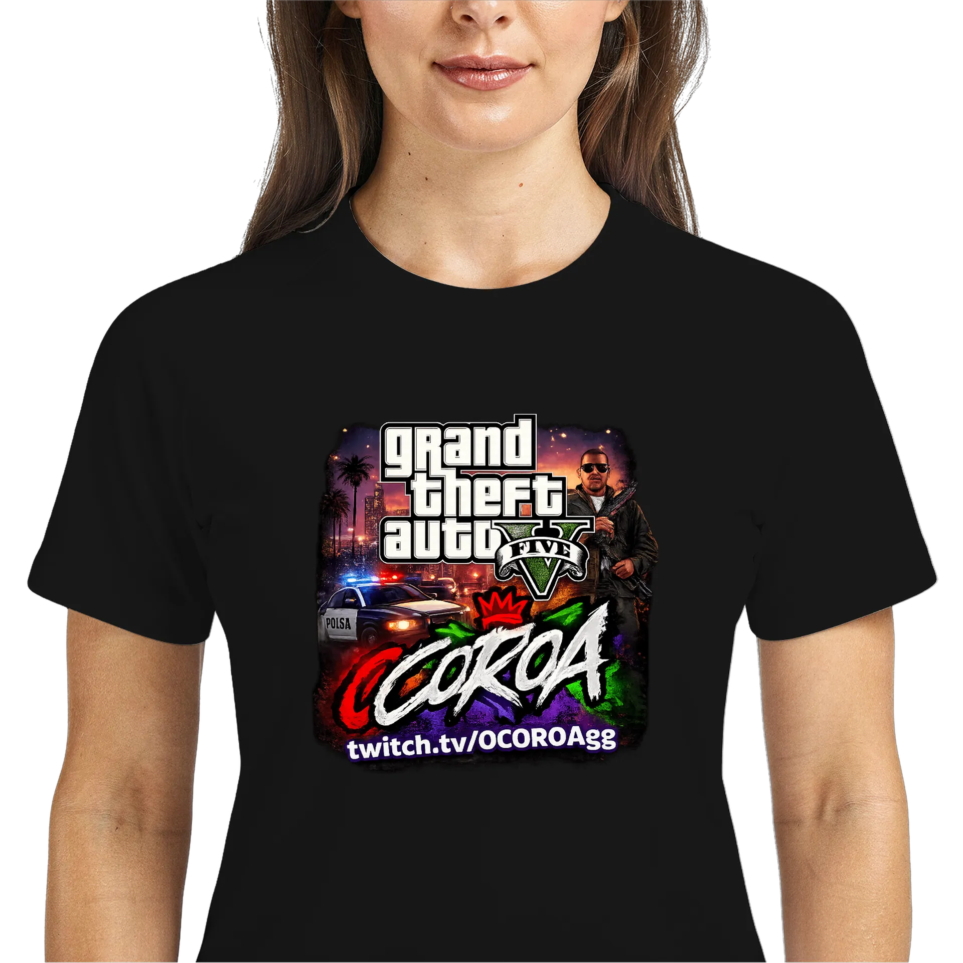 Camiseta DryFit: O COROA + GTA V - Imagem 3
