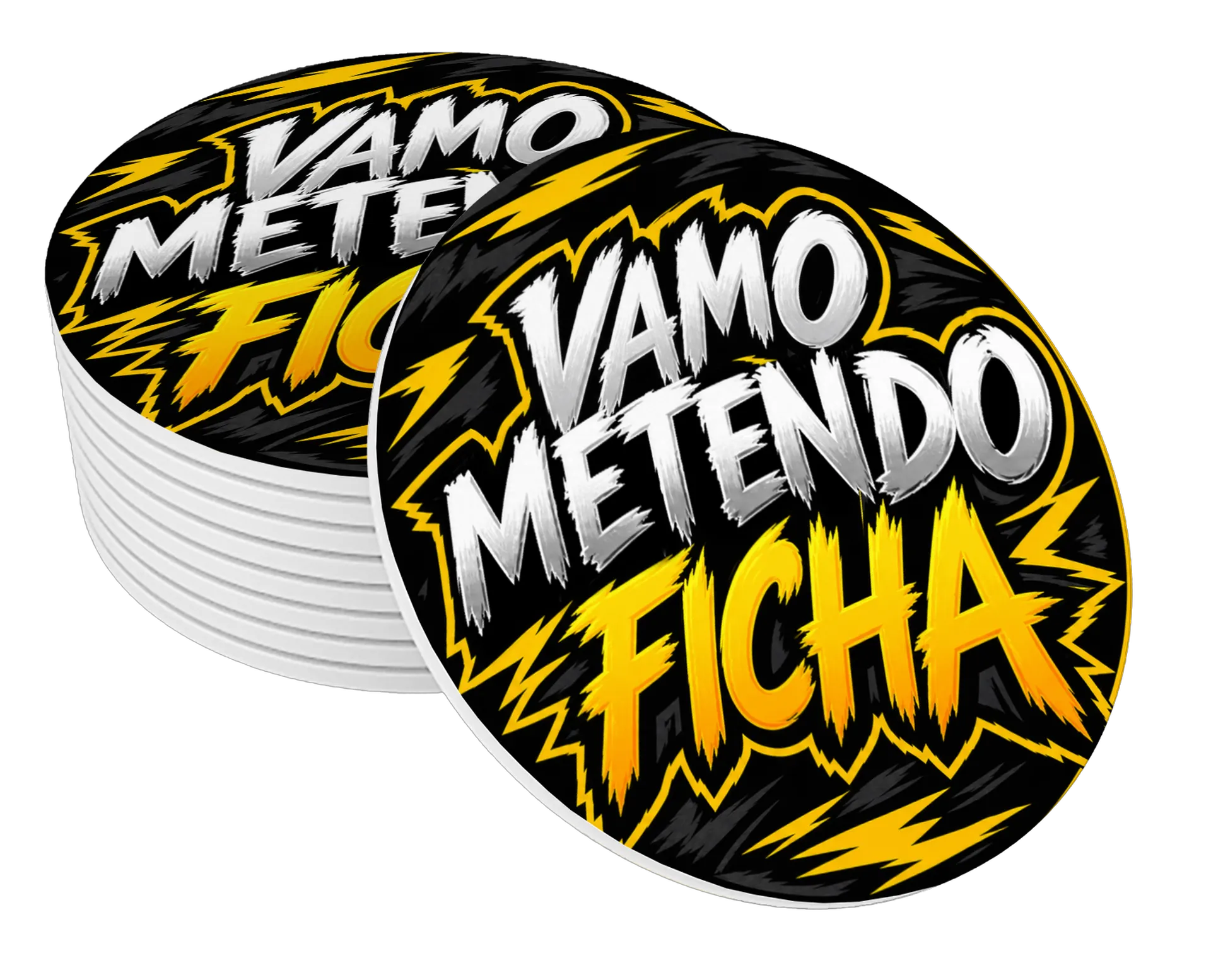 PORTA COPOS VAMO METENDO FICHA - Imagem 1