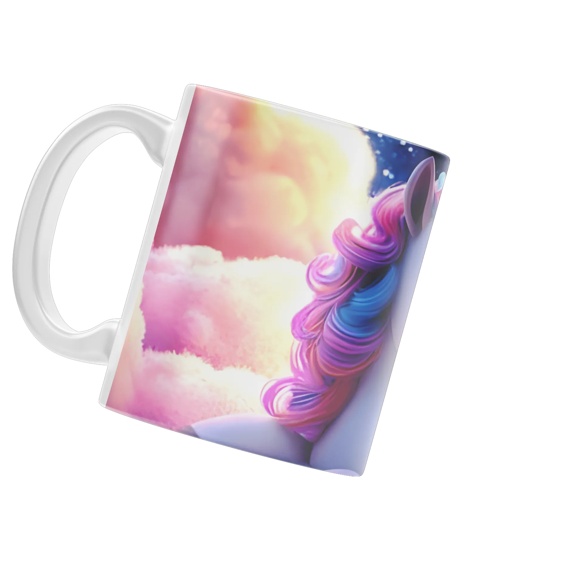 Caneca Porcelana Unicórnio Colorido 325ml - Imagem 3