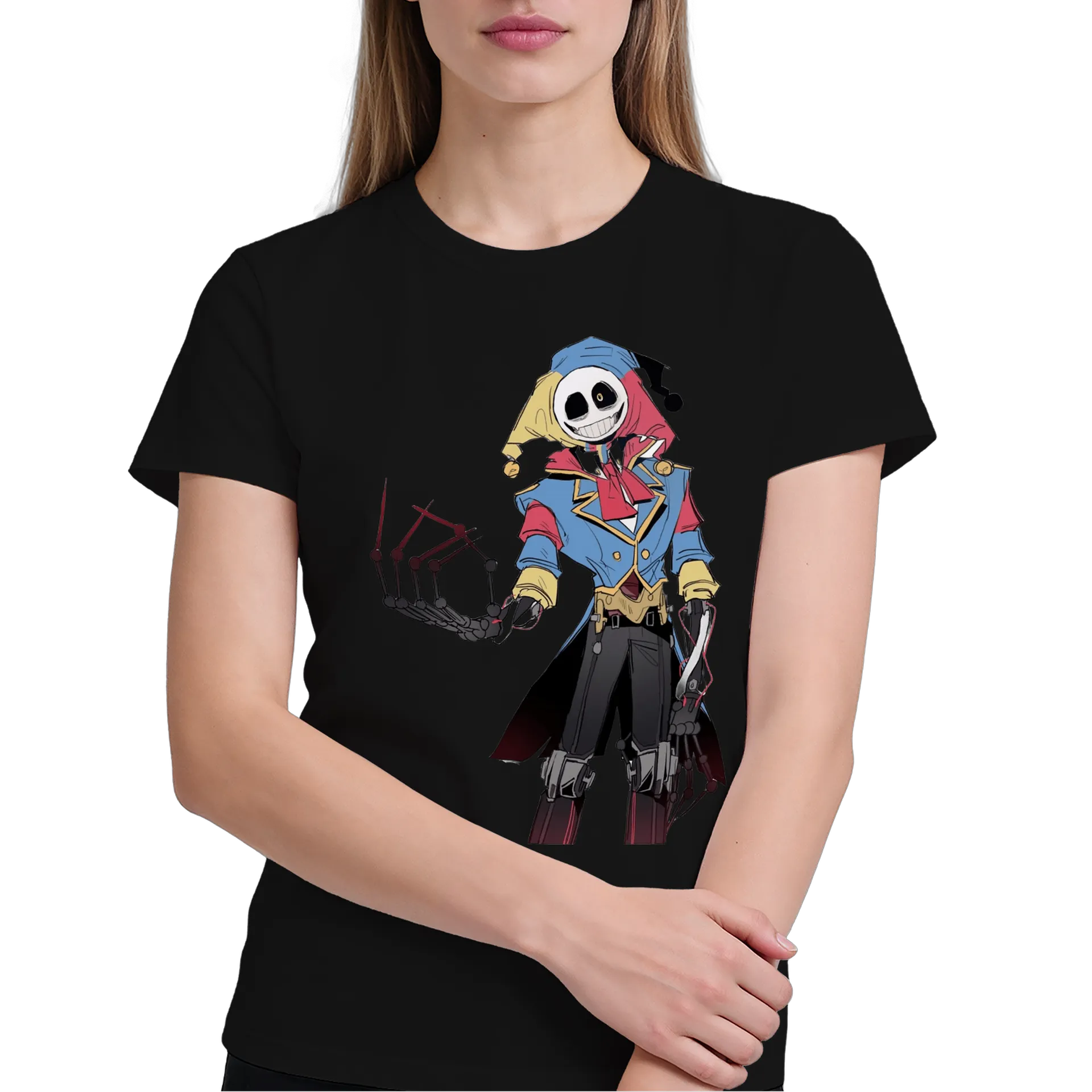 Camiseta Personagem Esqueleto Palhaço 100% Algodão - Imagem 4